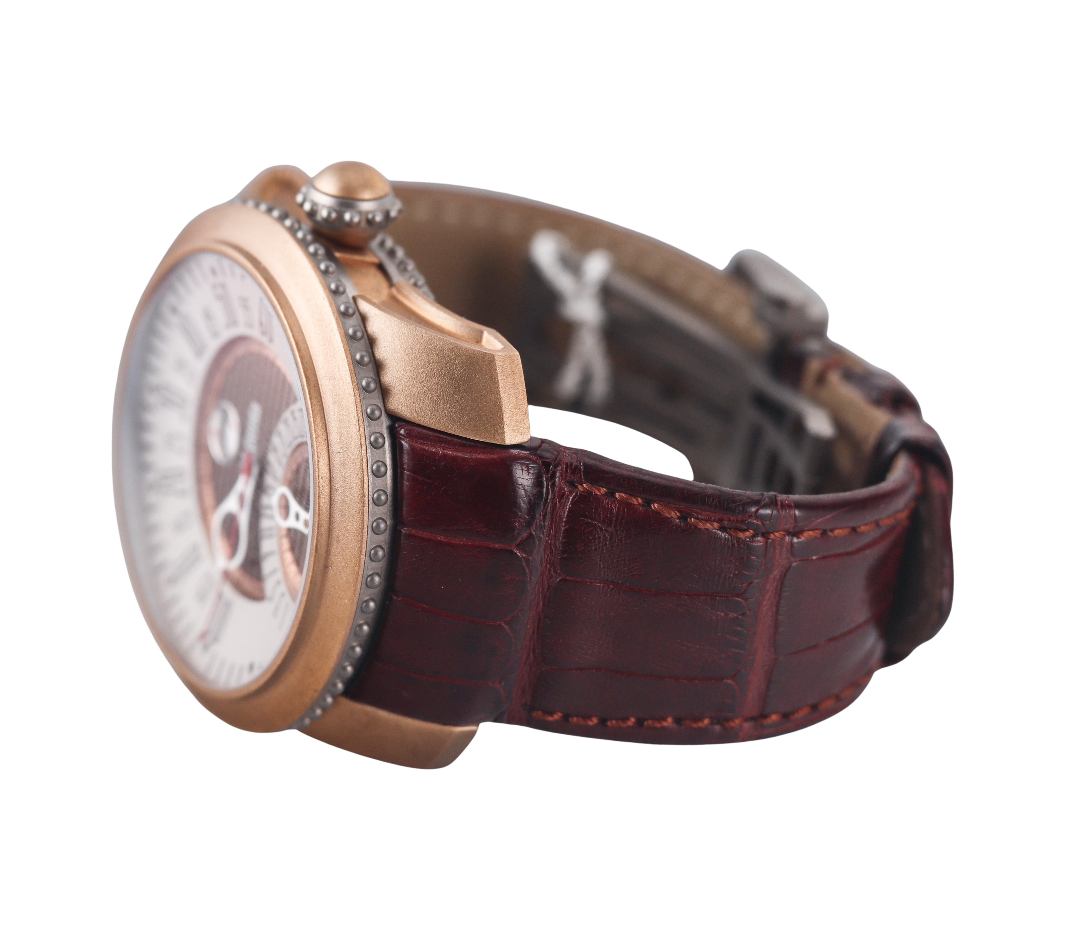 Gerald Genta Gefica Safari Bi-Retro GBS.Y.98 Bronze Titanium Automatic Watch