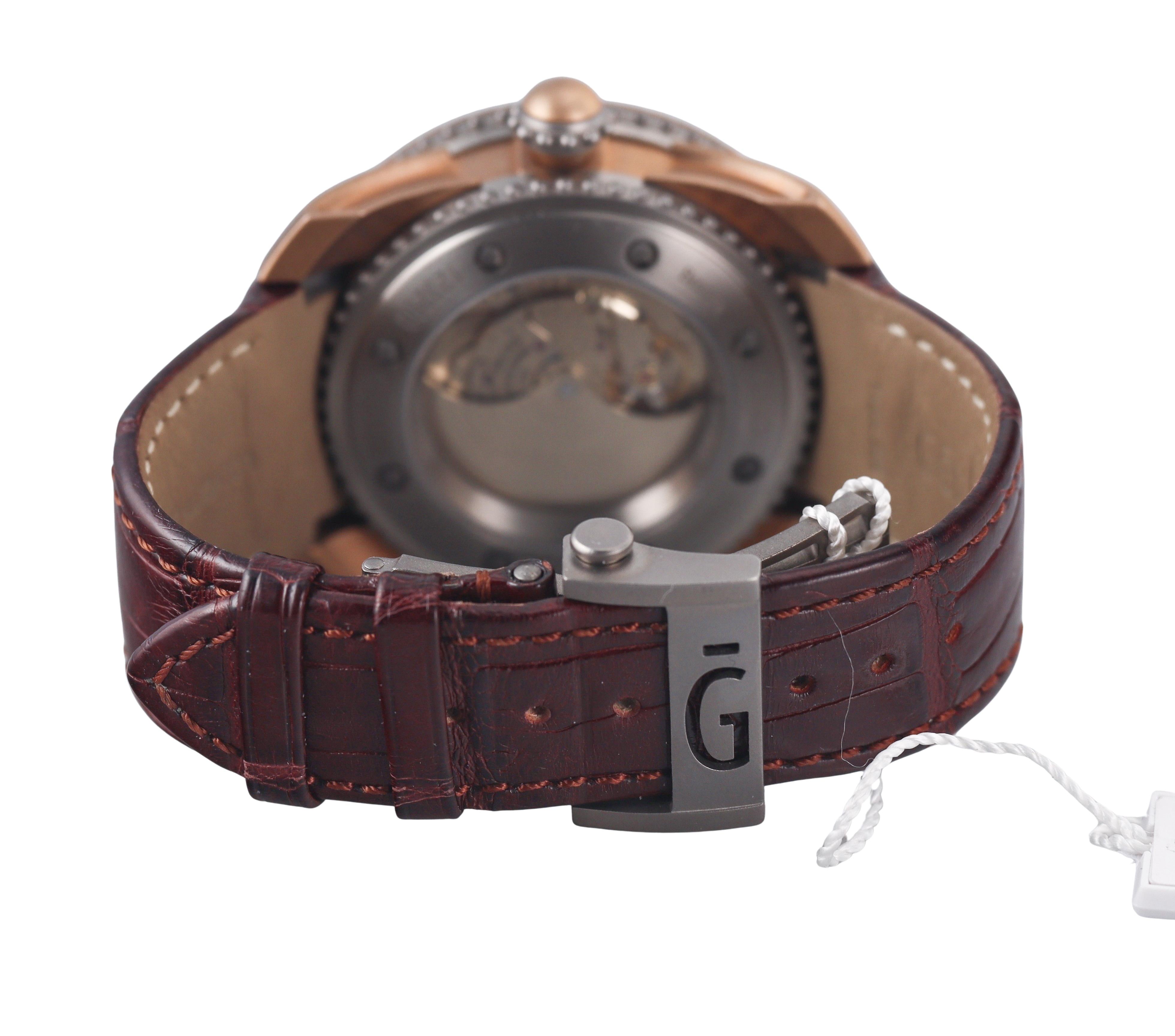 Gerald Genta Gefica Safari Bi-Retro GBS.Y.98 Bronze Titanium Automatic Watch