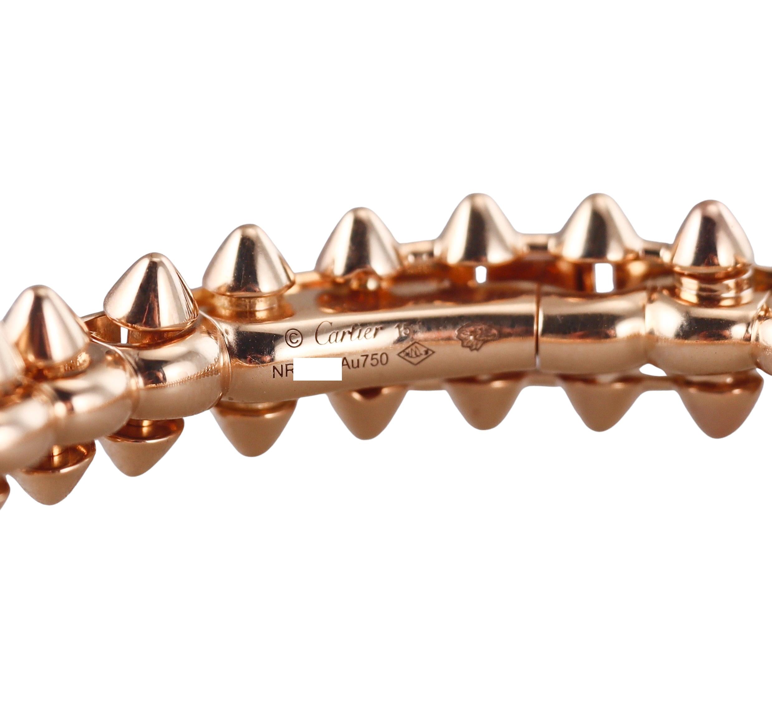 Cartier Clash Rose Gold Bracelet Size 15