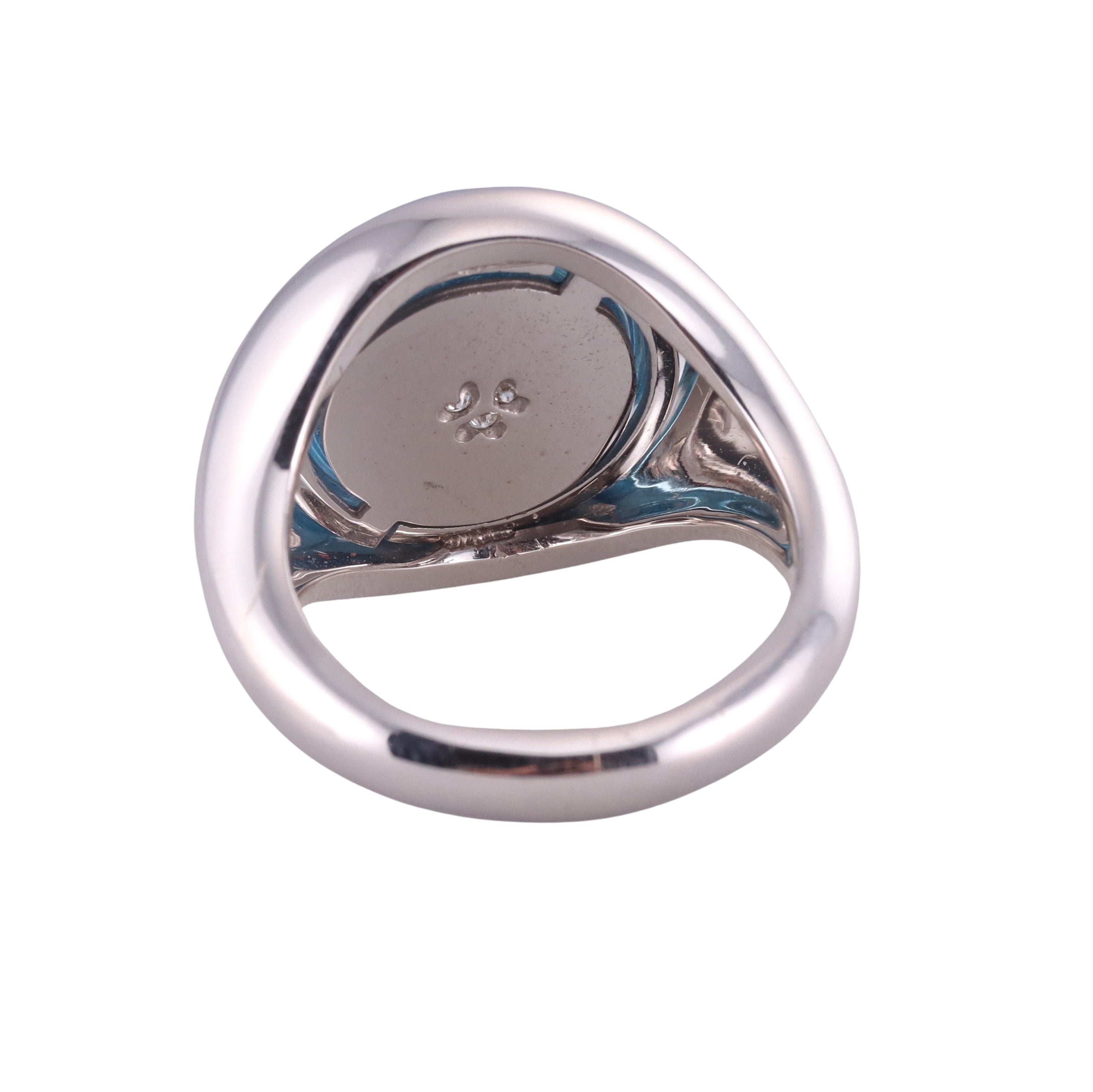 Pasquale Bruni 18k Gold Diamond Blue Topaz Ring