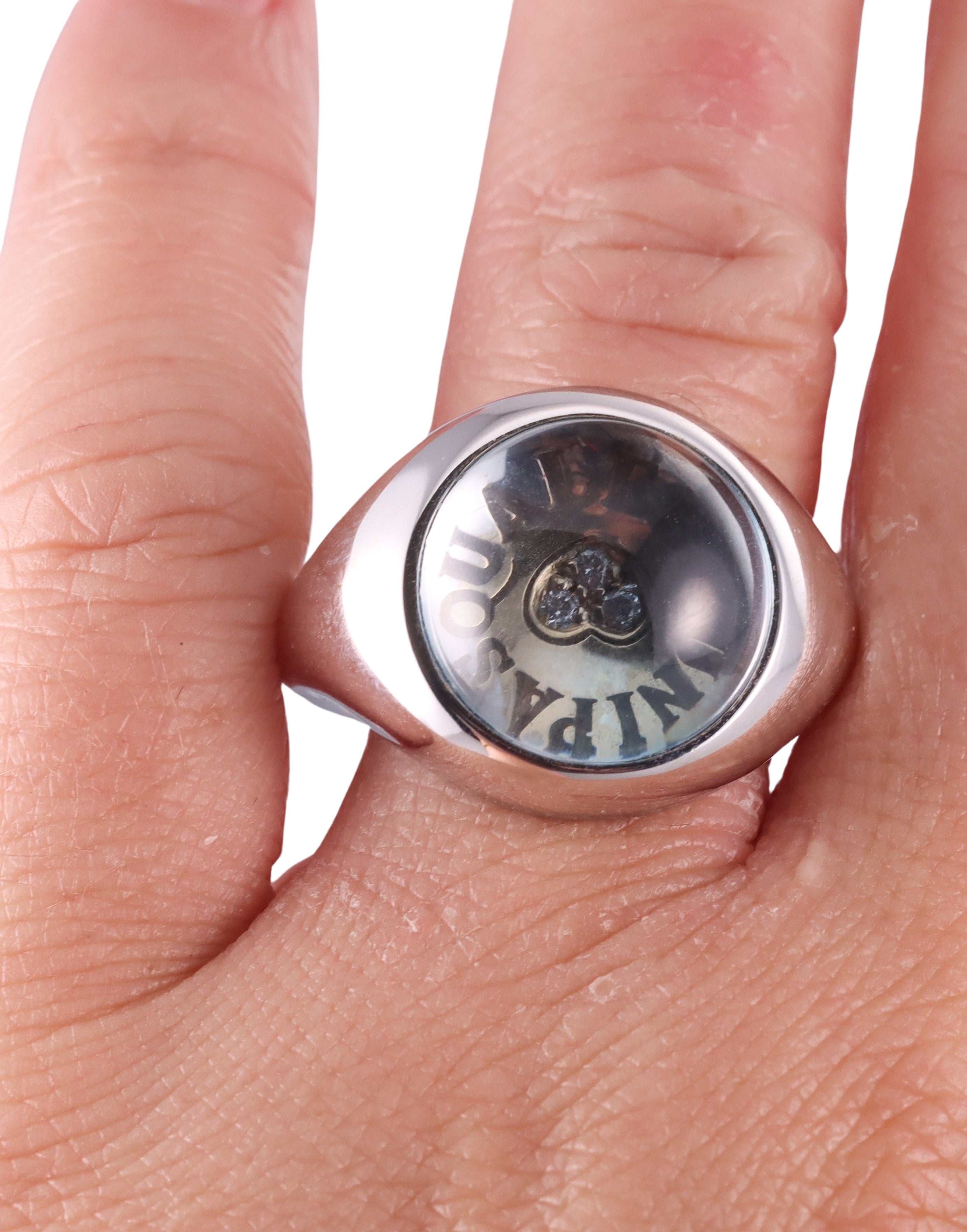 Pasquale Bruni 18k Gold Diamond Blue Topaz Ring