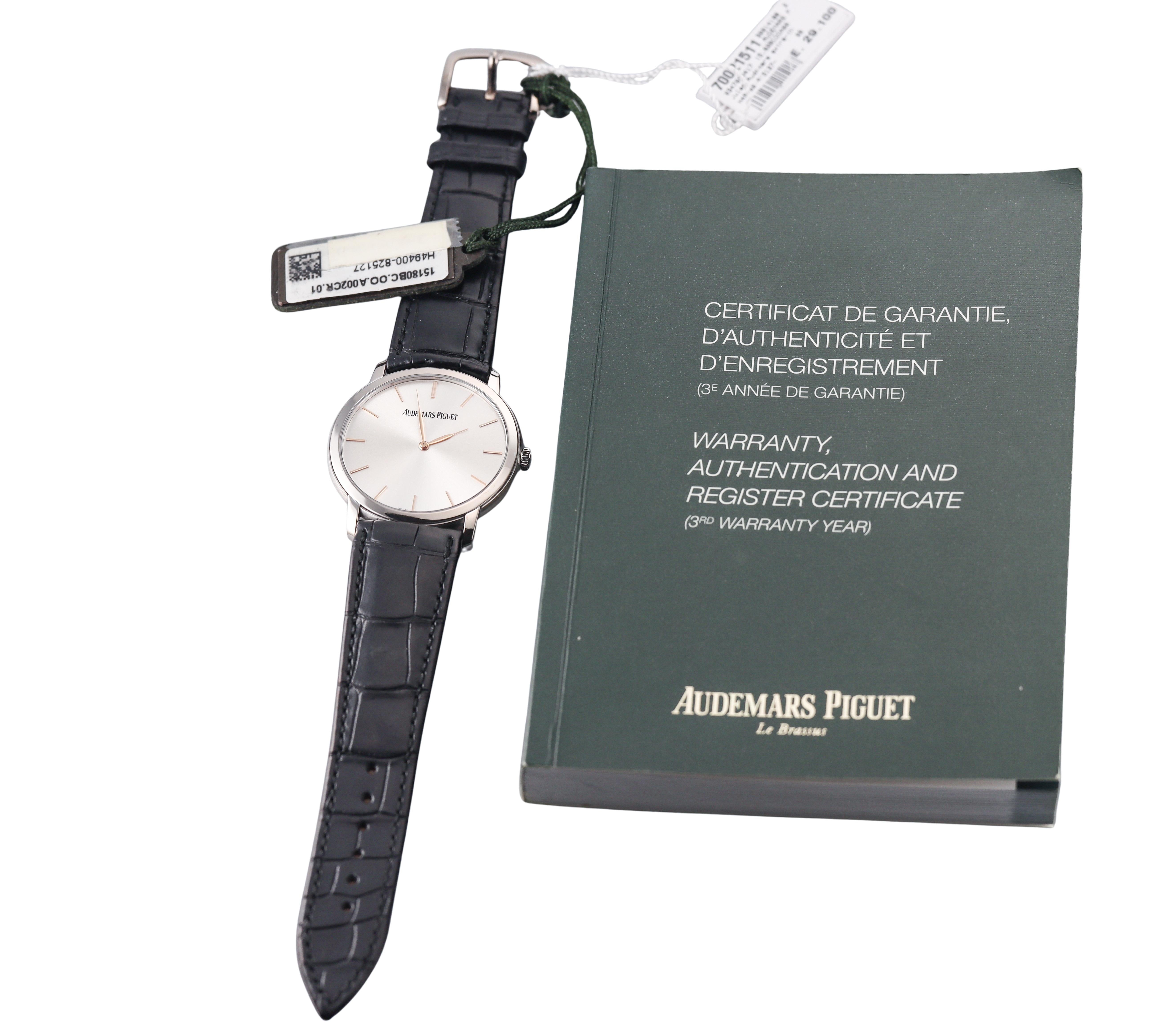 Audemars Piguet Jules 41 White Gold Extra Thin Watch 15180BC.OO.A002CR.01