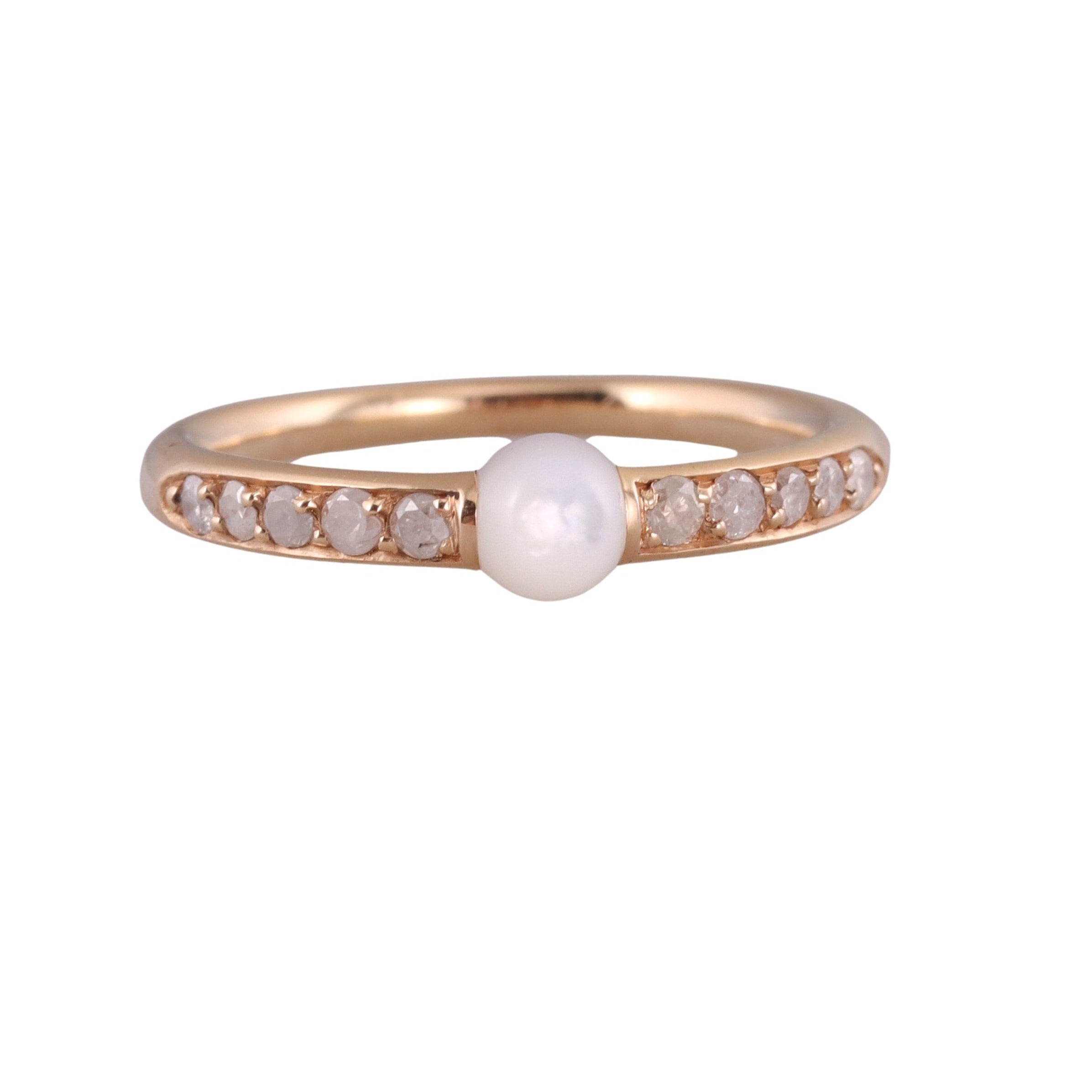 Pomellato M'ama non M'ama 18k Gold Diamond Mother of Pearl Ring