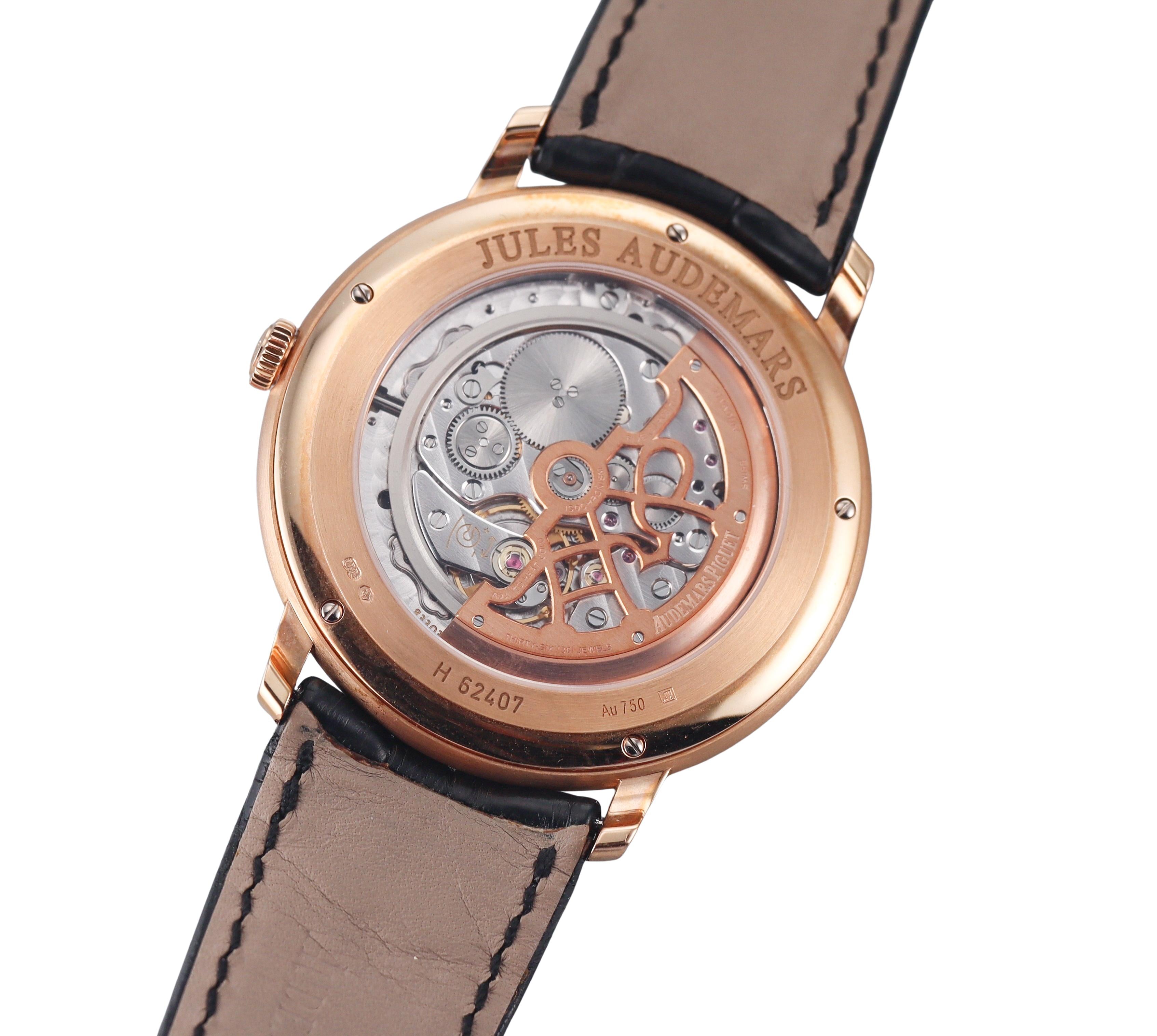 Audemars Piguet Jules 41 Rose Gold Extra Thin Watch 15180OR.OO.A002CR.01