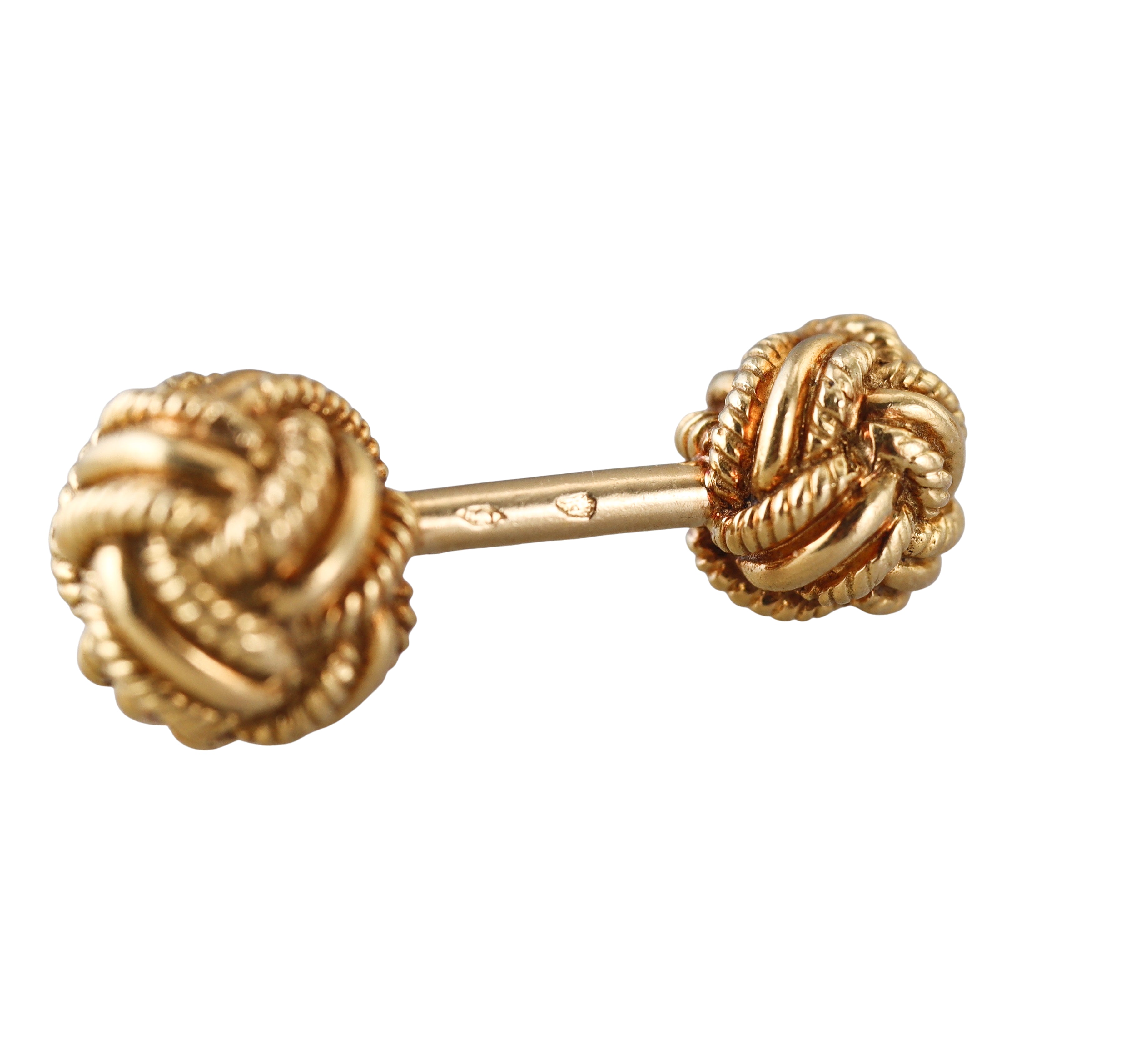 Jean Schlumberger Woven Knot Gold Cufflinks