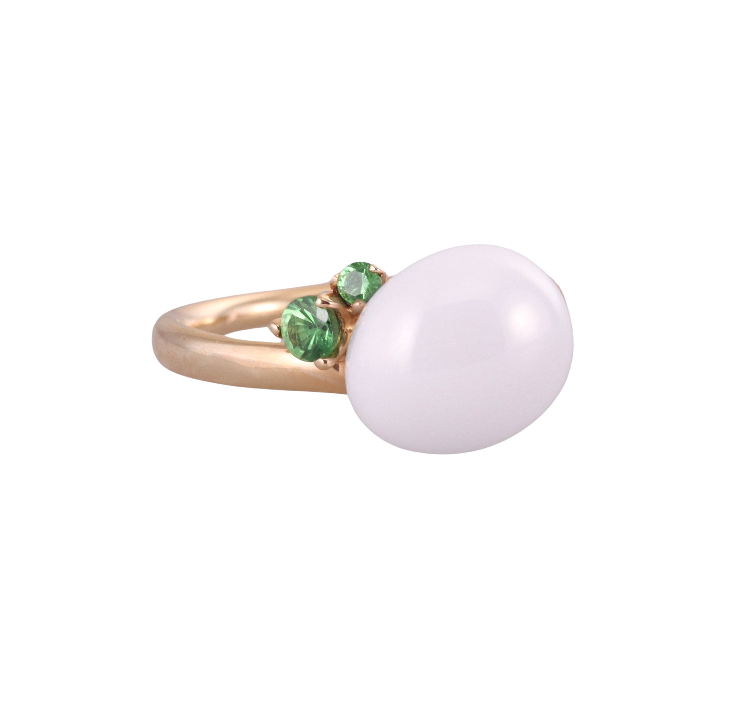 Pomellato Capri 18k Gold Ceramic Tsavorite Ring