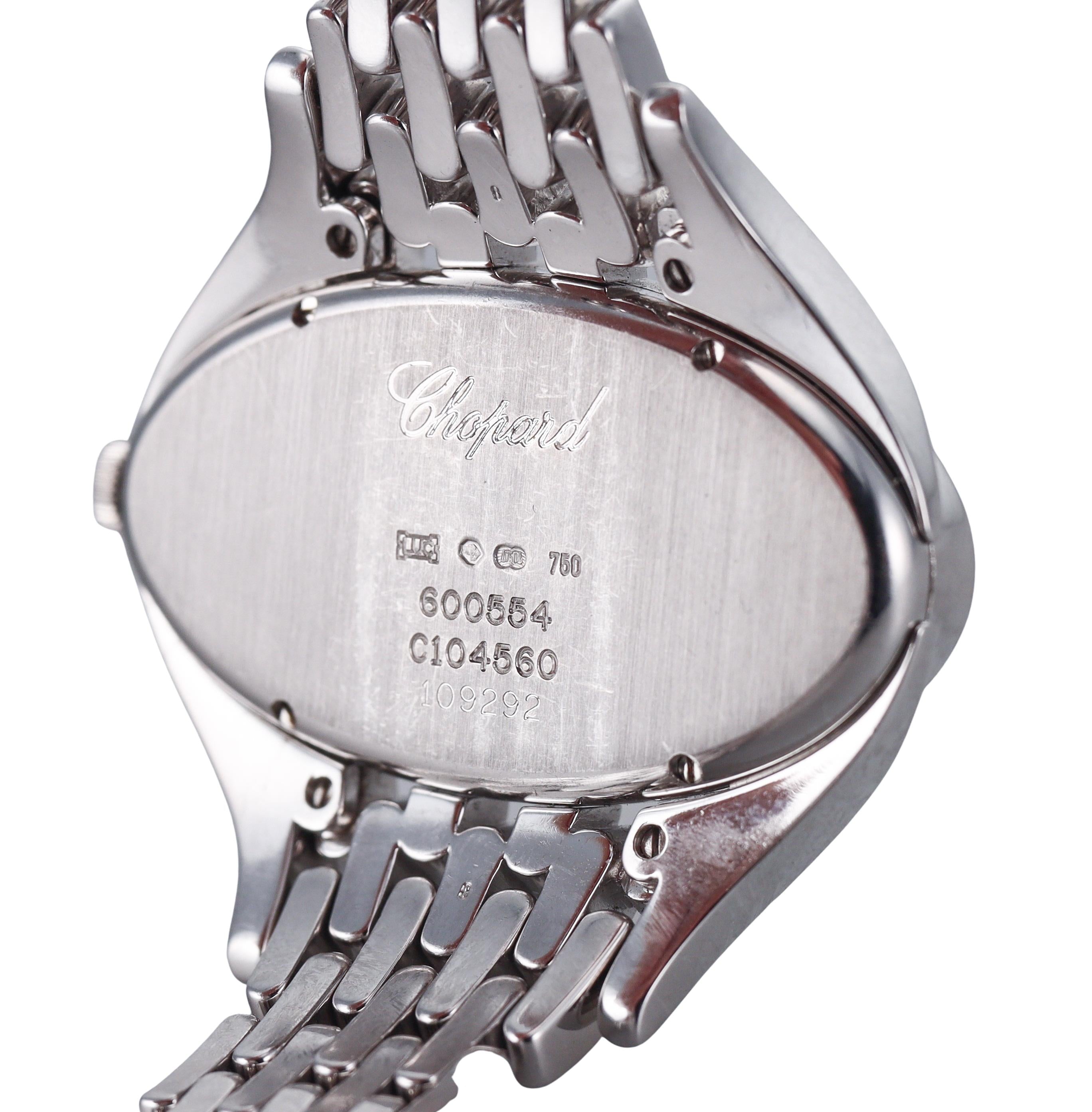 Chopard Diamond Mother of Pearl White Gold Mechanical Ladies Watch