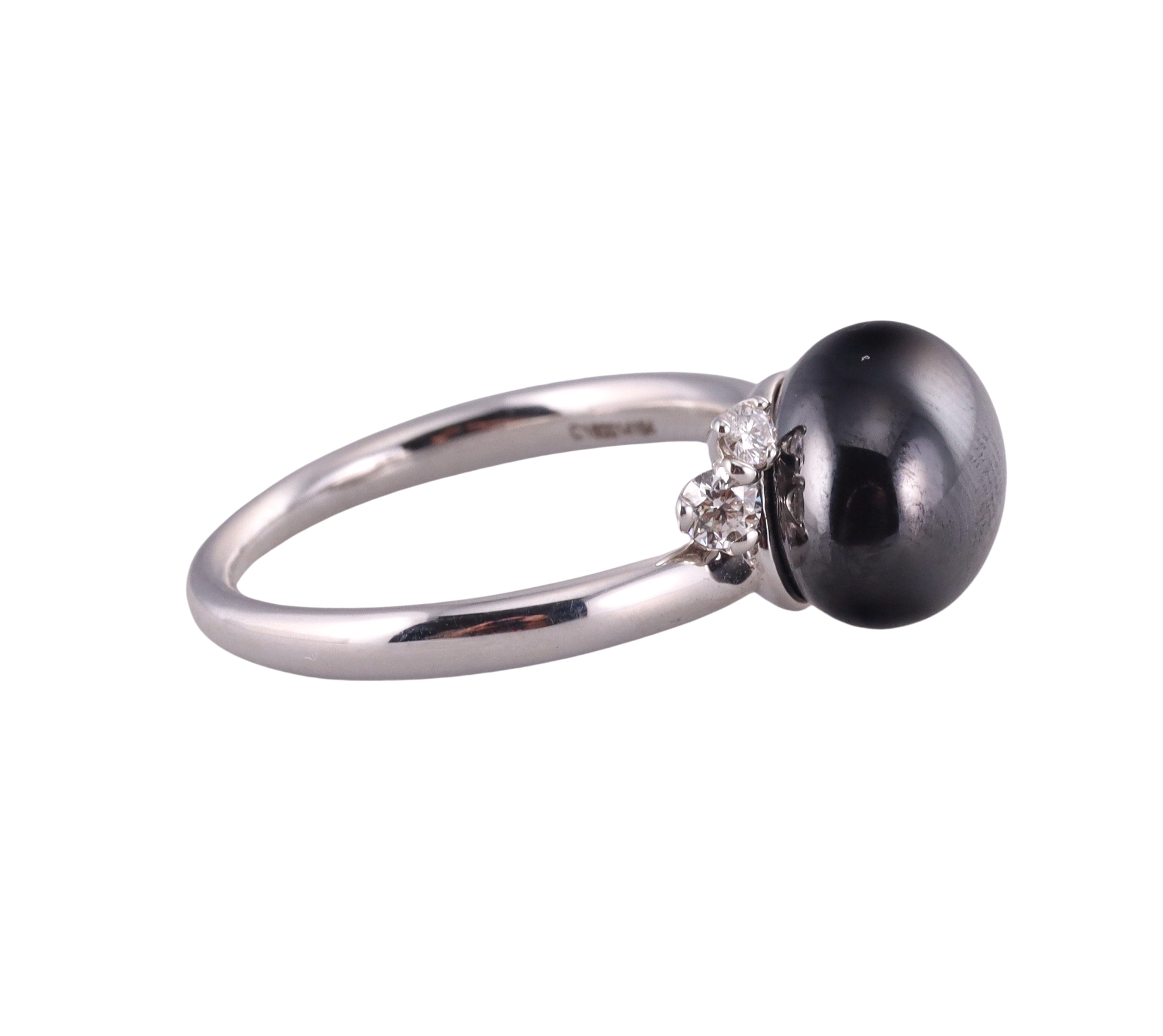 Pomellato Capri Ceramic Diamond 18k Gold Ring