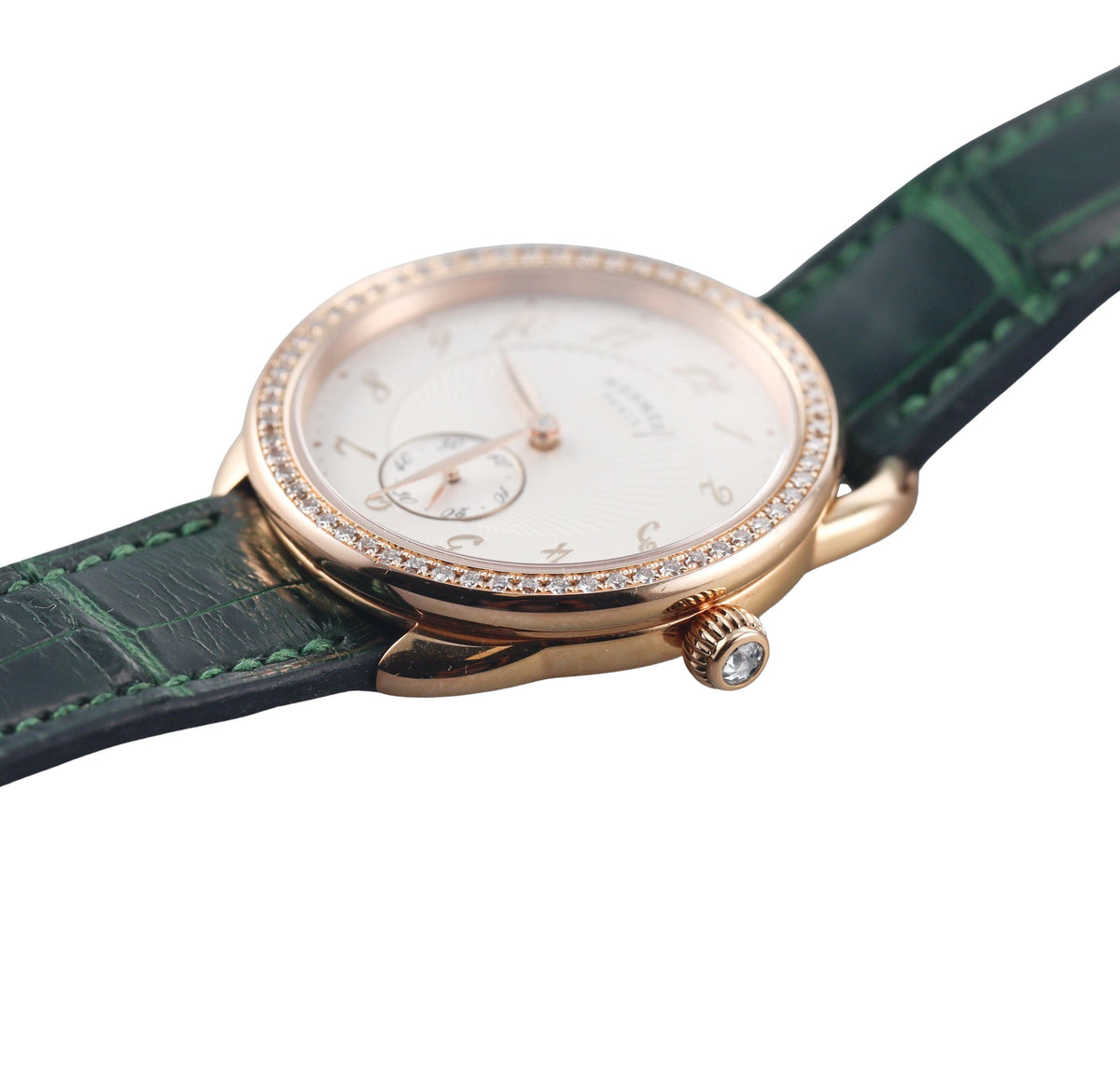 Hermes Arceau Ecuyere Rose Gold Diamond Watch AR6.671