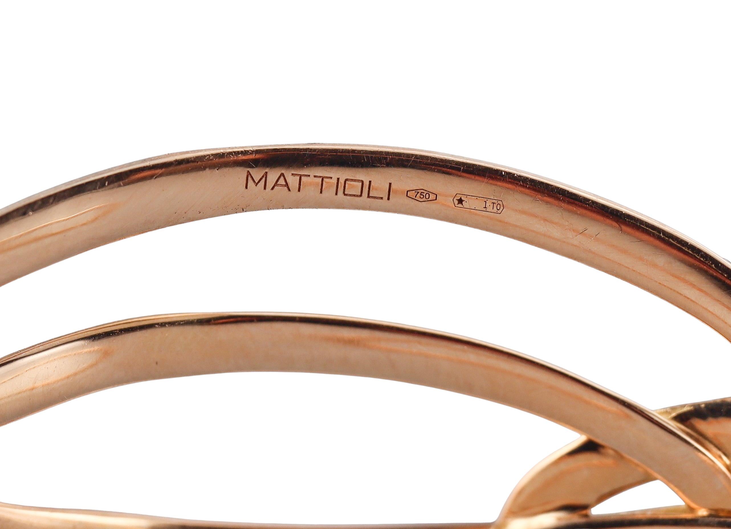 Mattioli Hiroko Rose Gold Cuff Bracelet