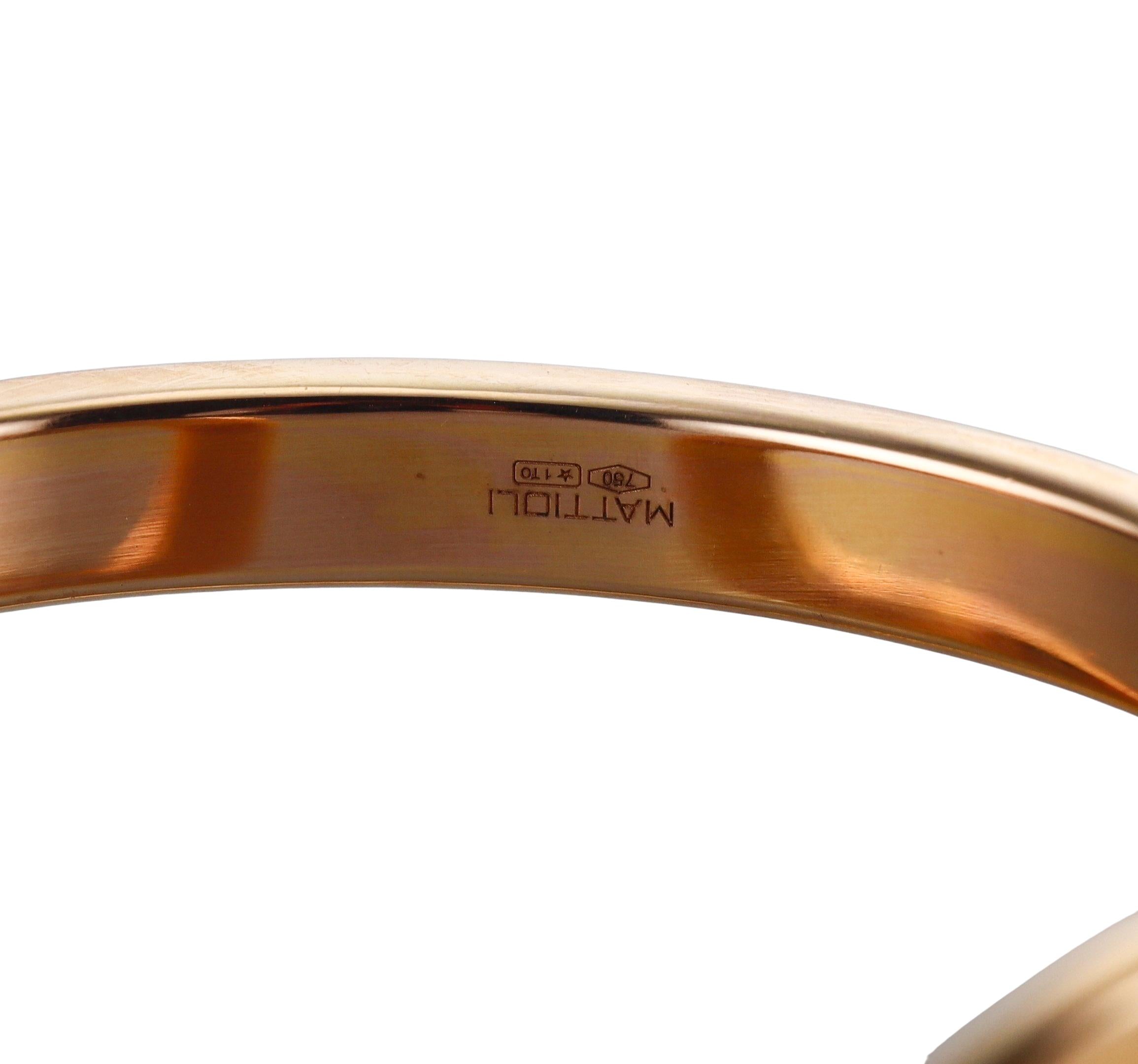Mattioli Aruba Rose Gold Cuff Bracelet
