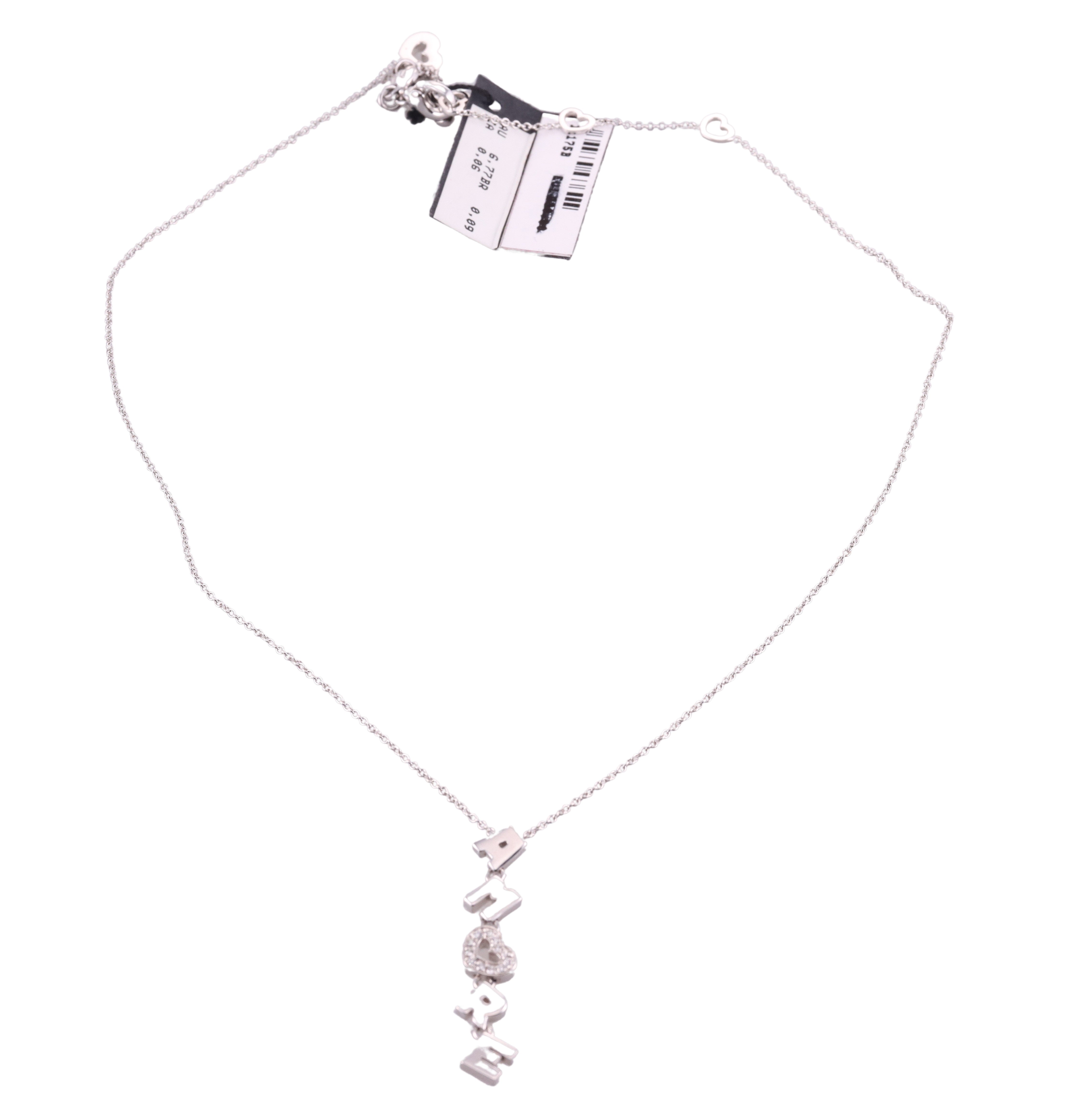 Pasquale Bruni 18k Gold Diamond Amore Pendant Necklace