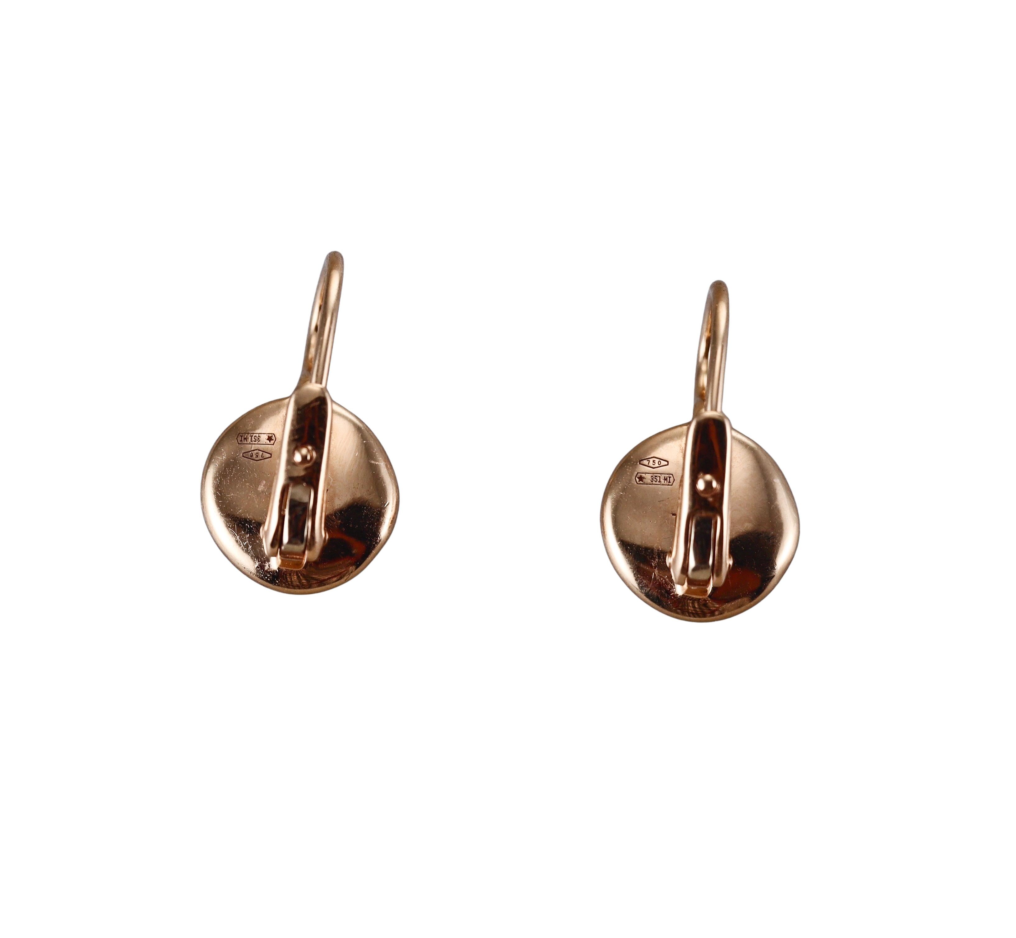 Pomellato Sabbia Fancy Diamond Rose Gold Earrings