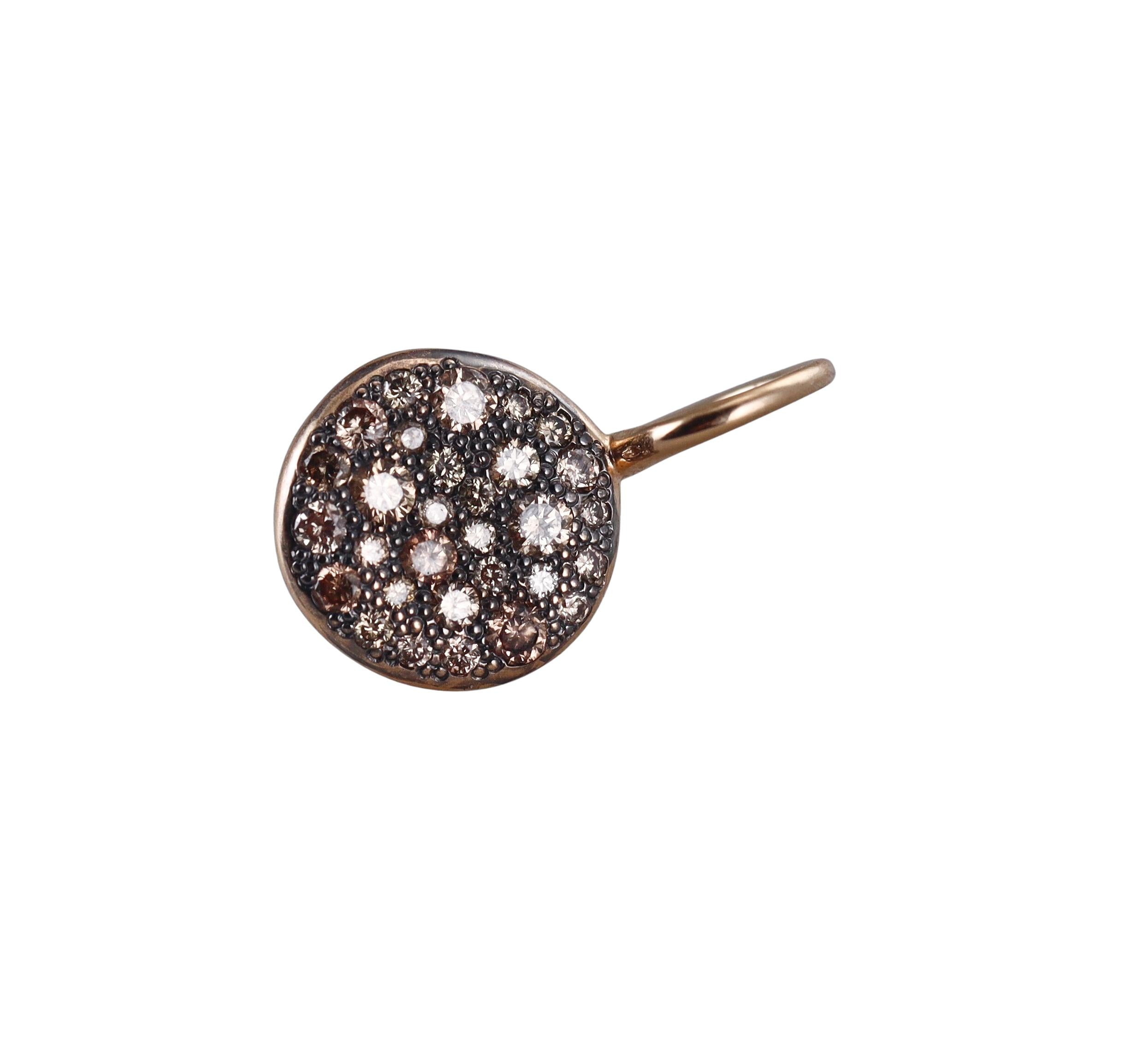 Pomellato Sabbia Fancy Diamond Rose Gold Earrings