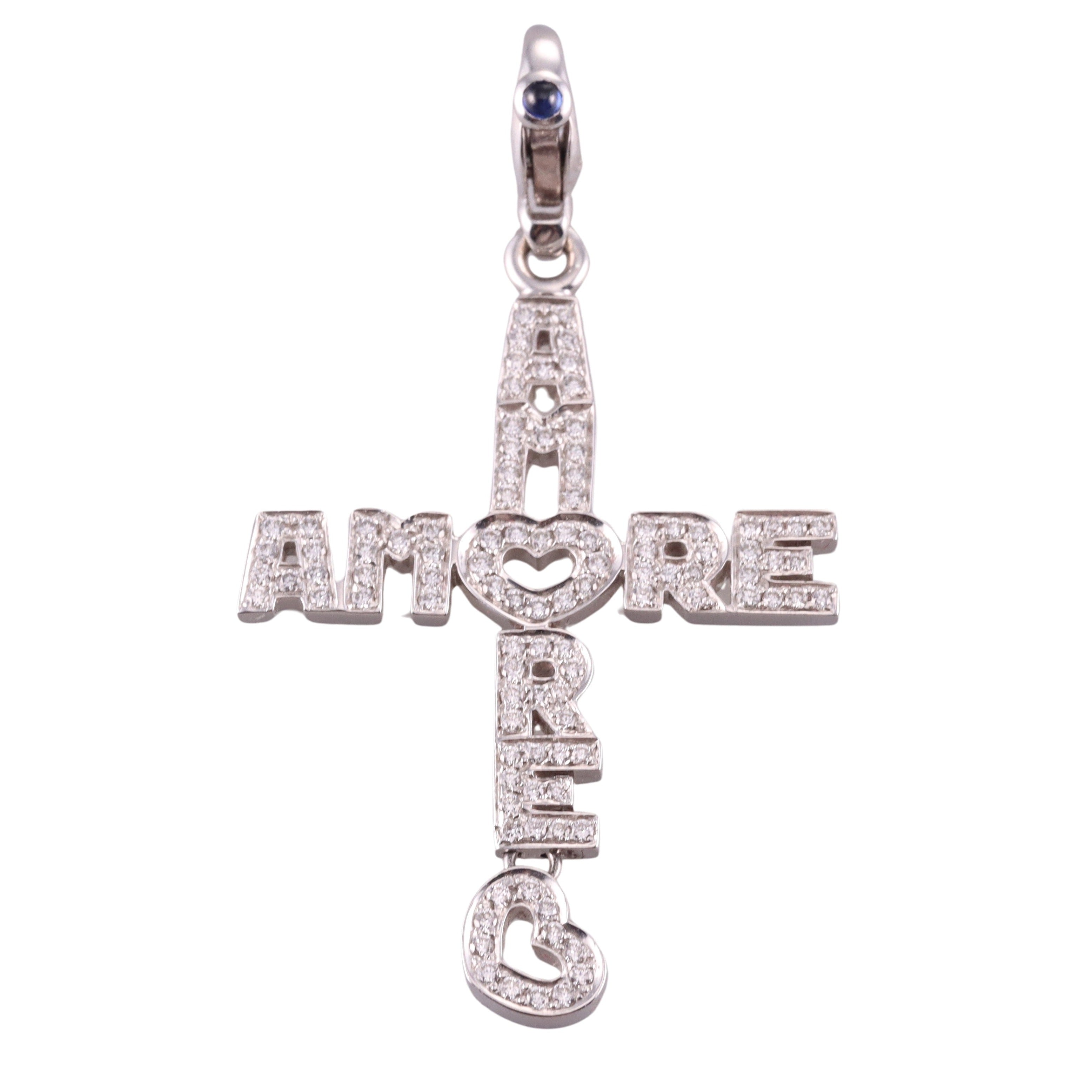 Pasquale Bruni 18k Gold Diamond Amore Pendant