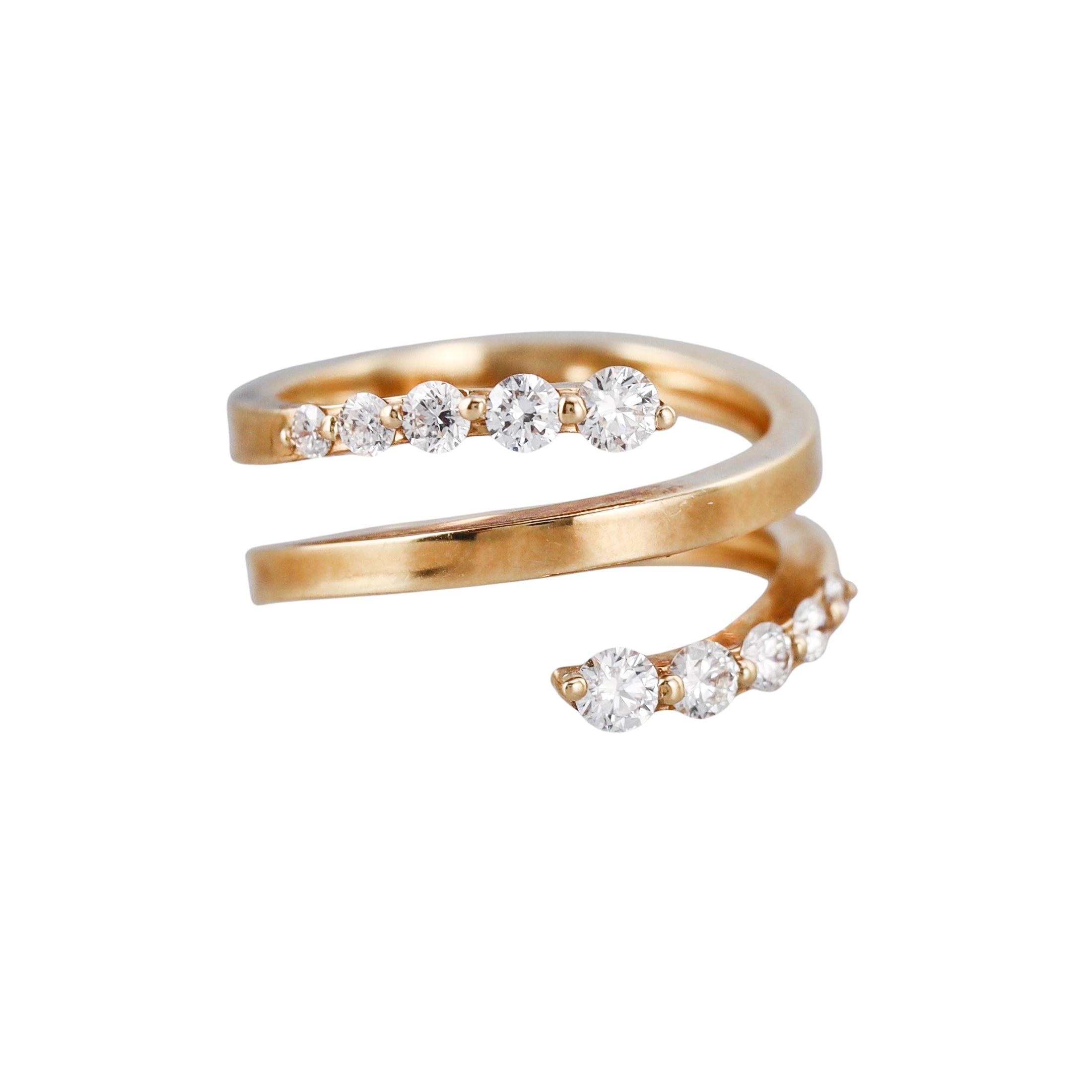 Mattioli Aspis Yellow Gold Diamond Ring
