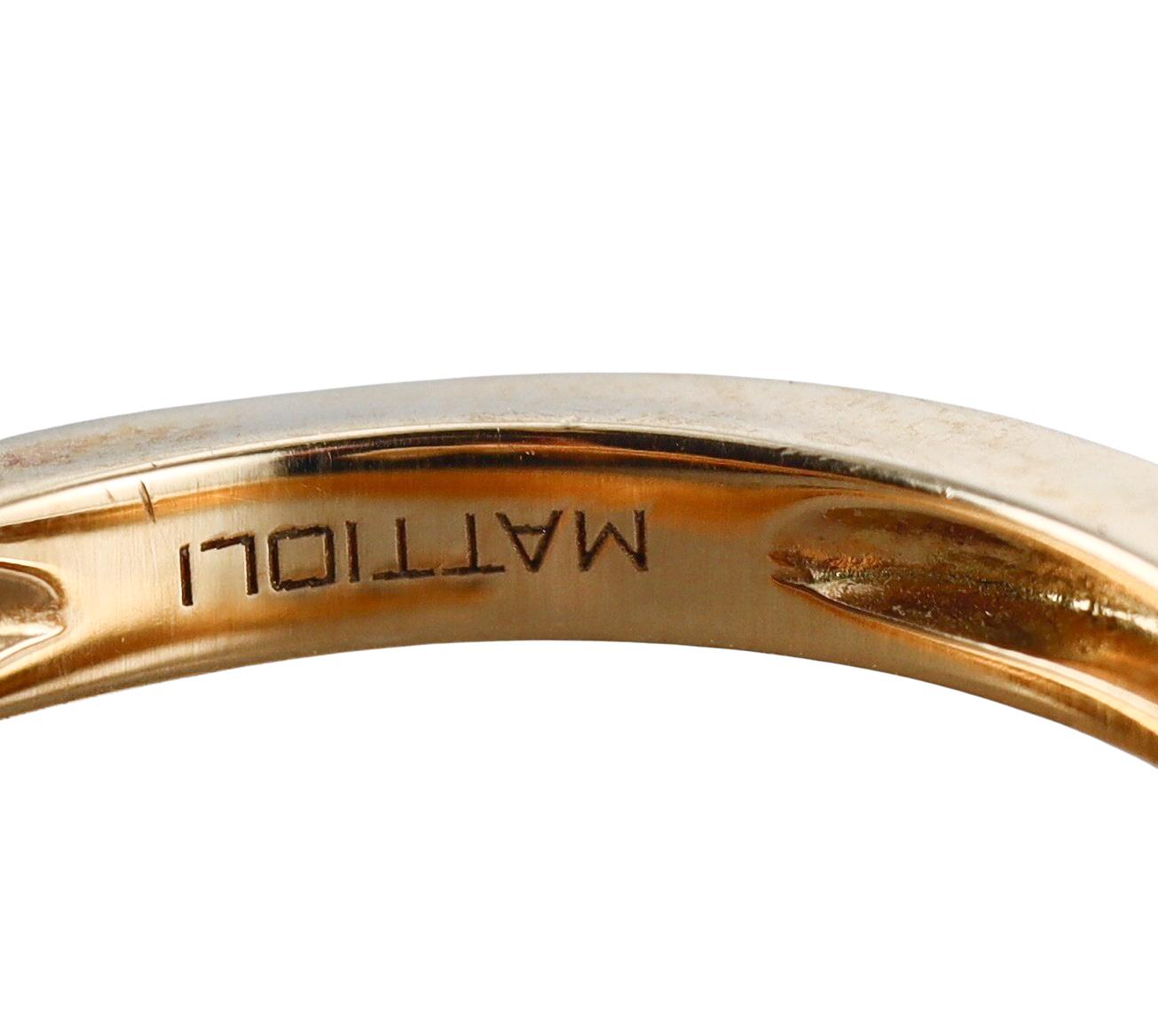 Mattioli Aspis Yellow Gold Diamond Ring