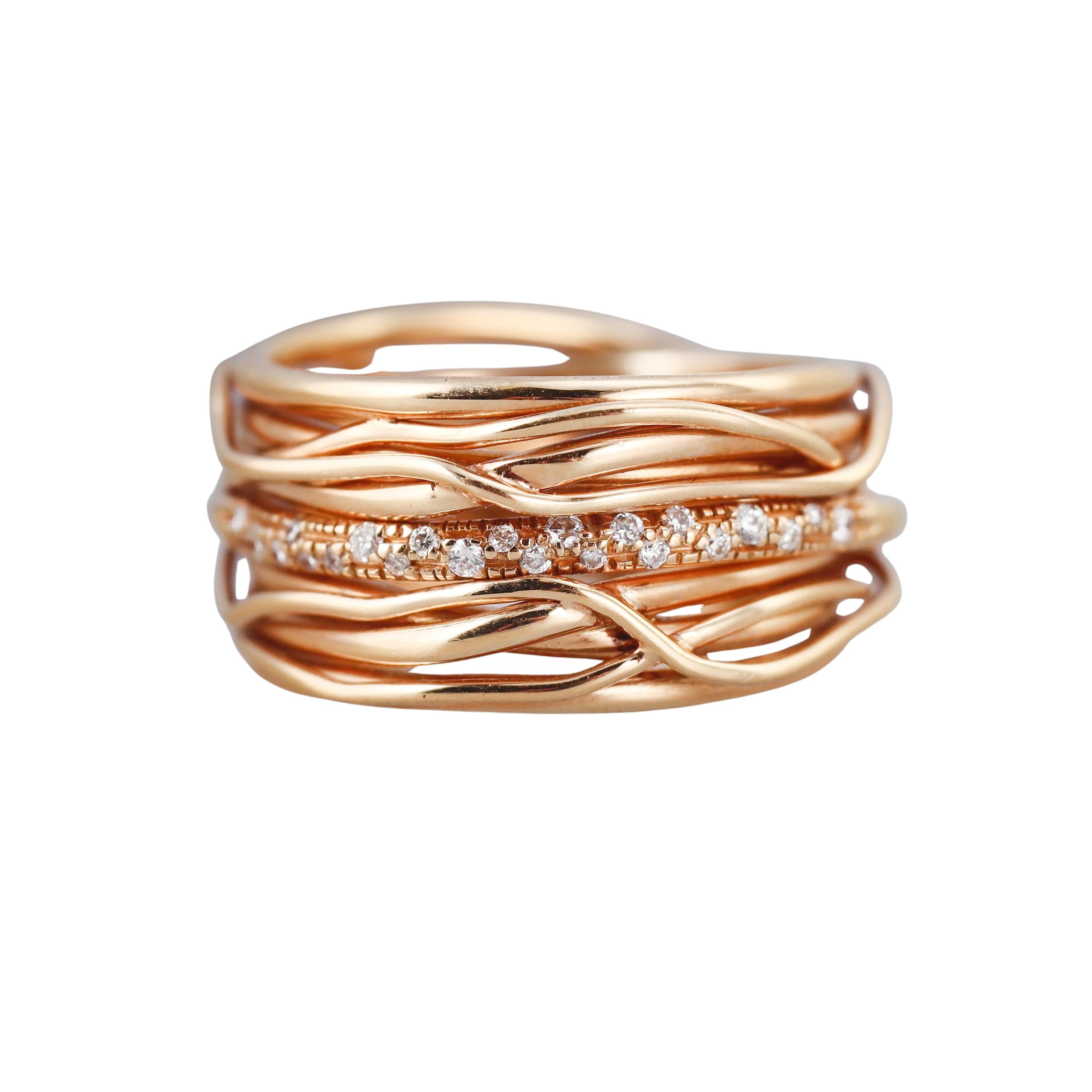 Mattioli Tibet Diamond Rose Gold Ring