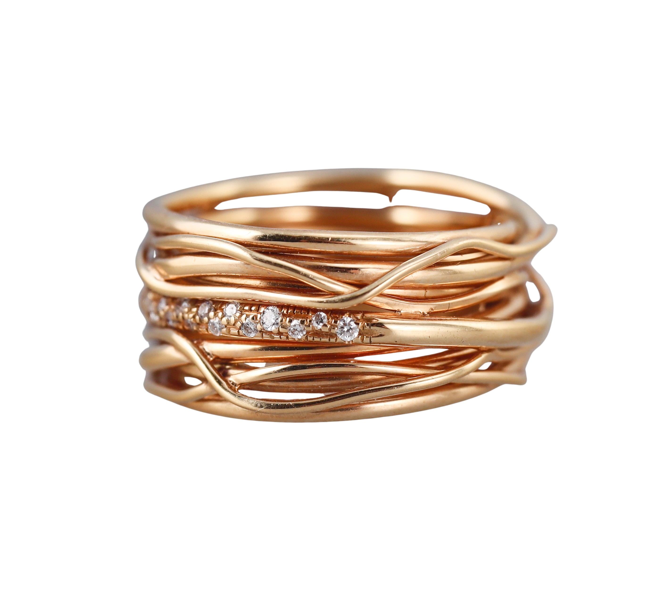 Mattioli Tibet Diamond Rose Gold Ring