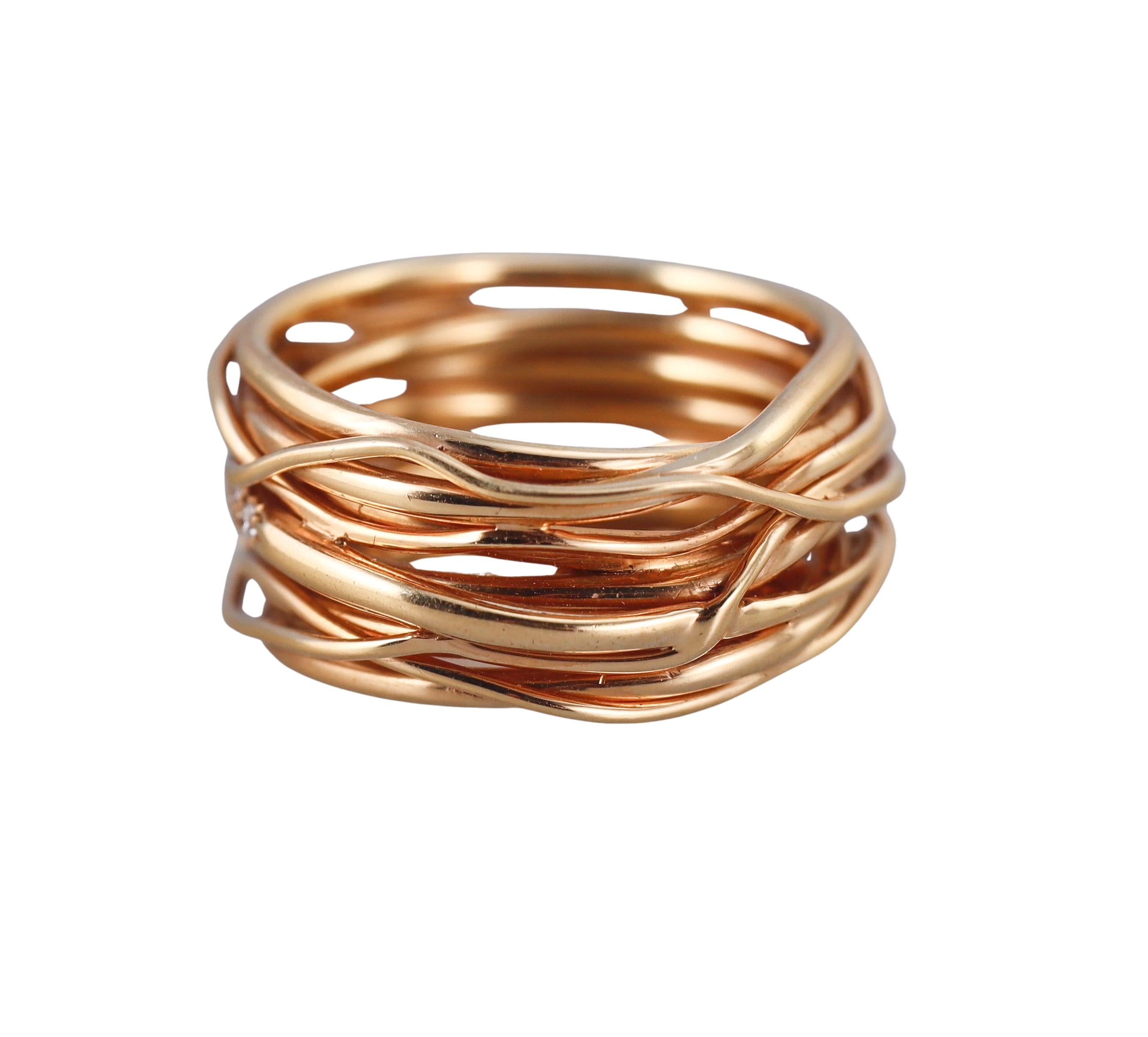 Mattioli Tibet Diamond Rose Gold Ring