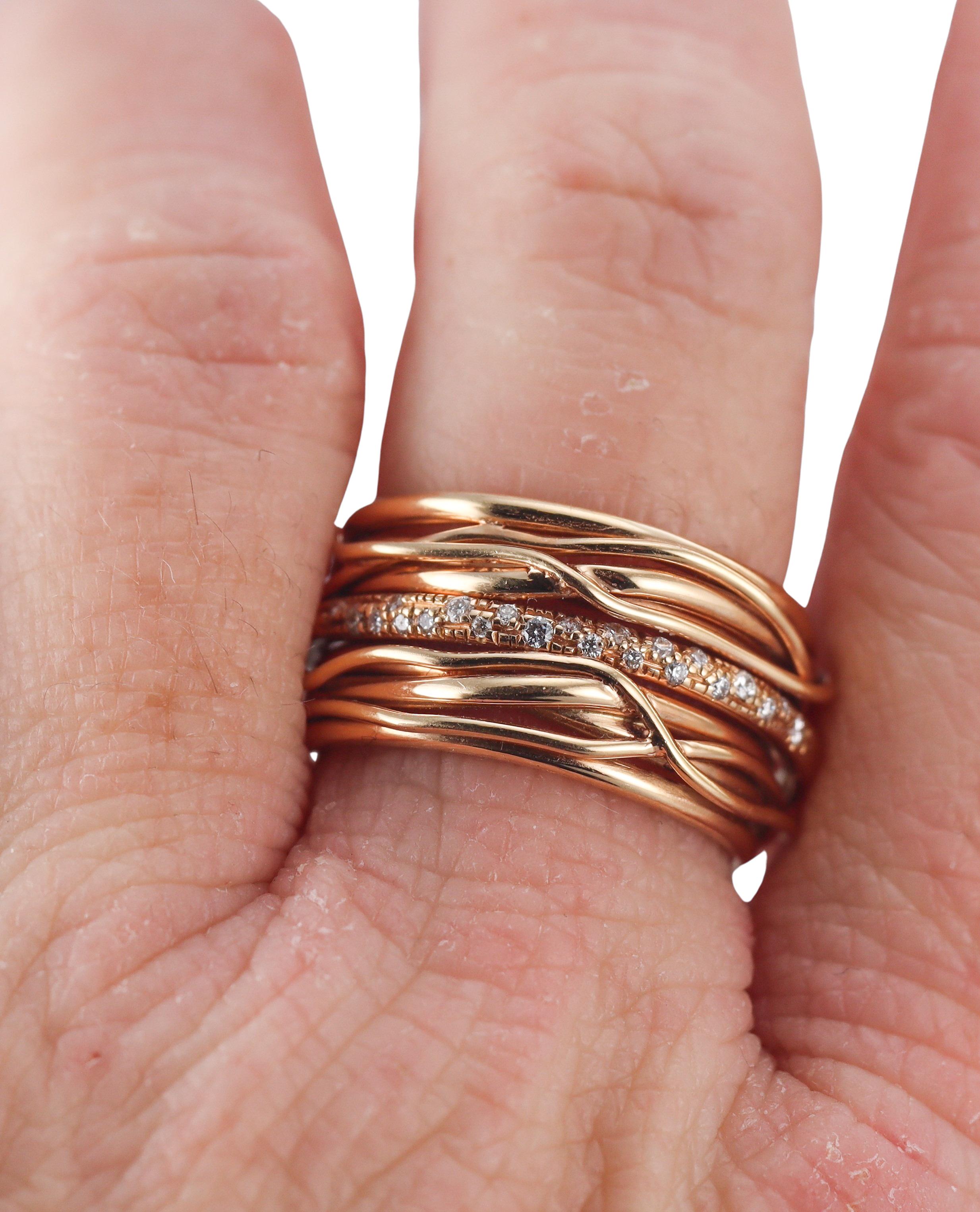 Mattioli Tibet Diamond Rose Gold Ring