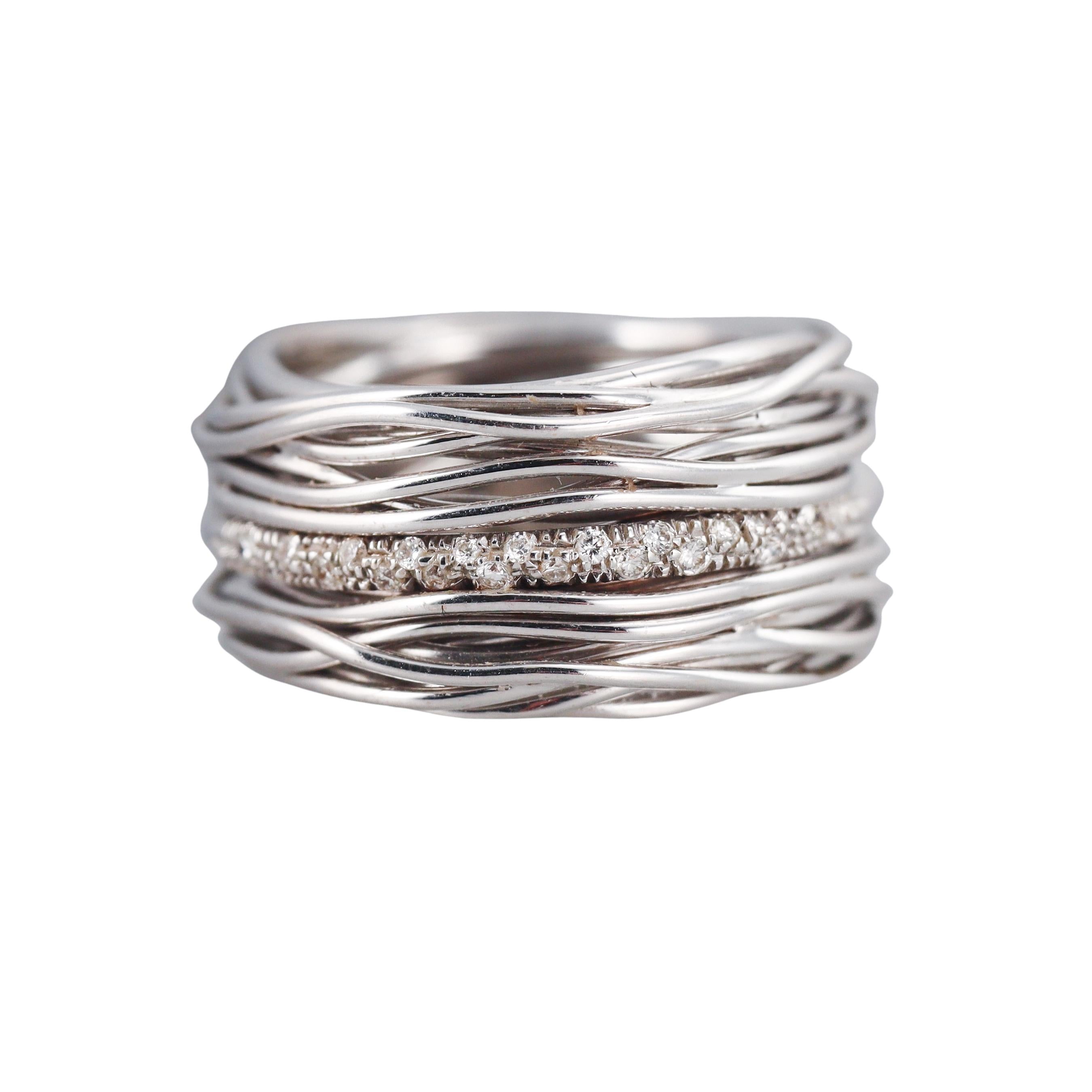 Mattioli Tibet Diamond White Gold Ring
