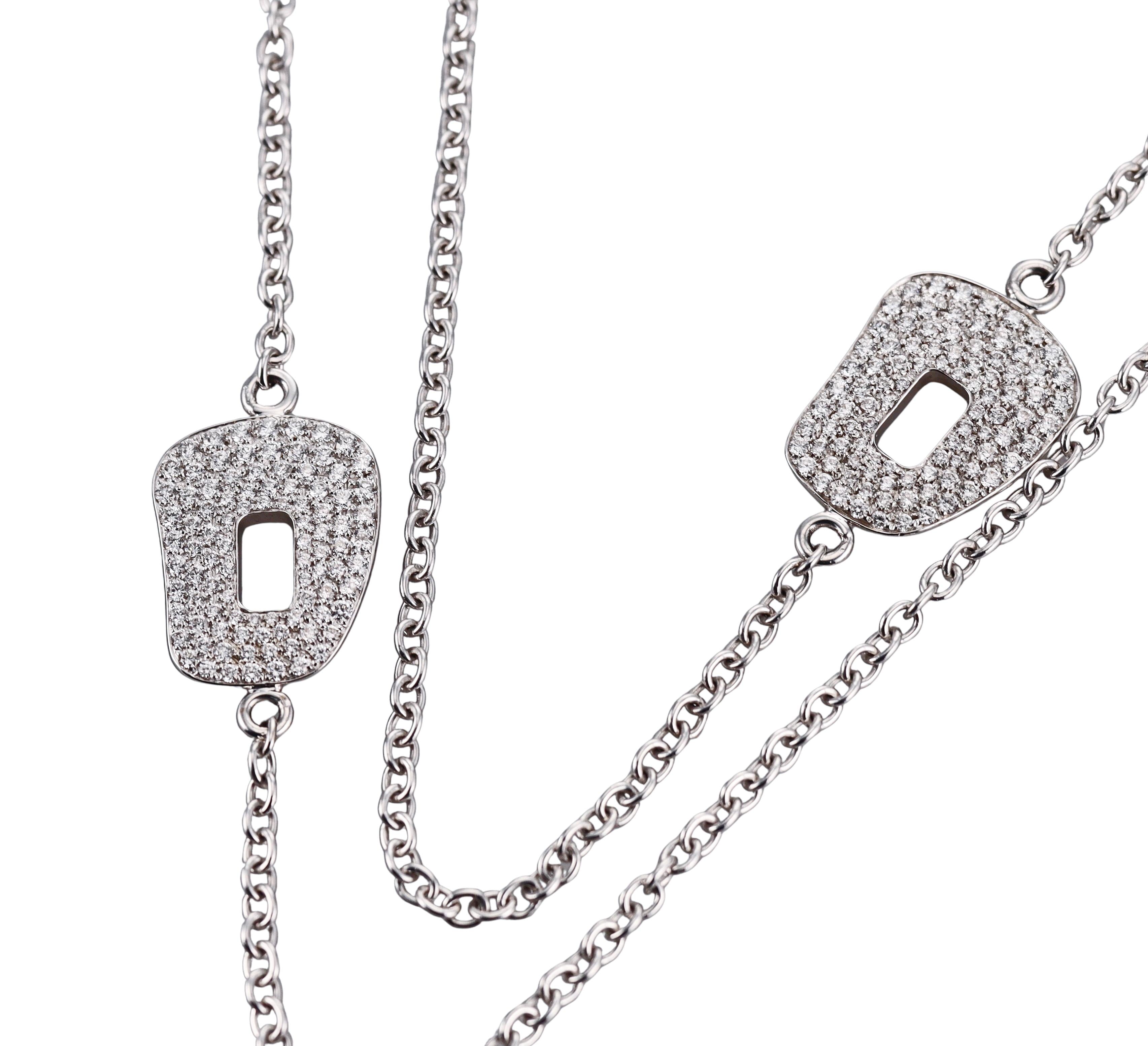 Mattioli Puzzle Sautoir Diamond Gold Necklace