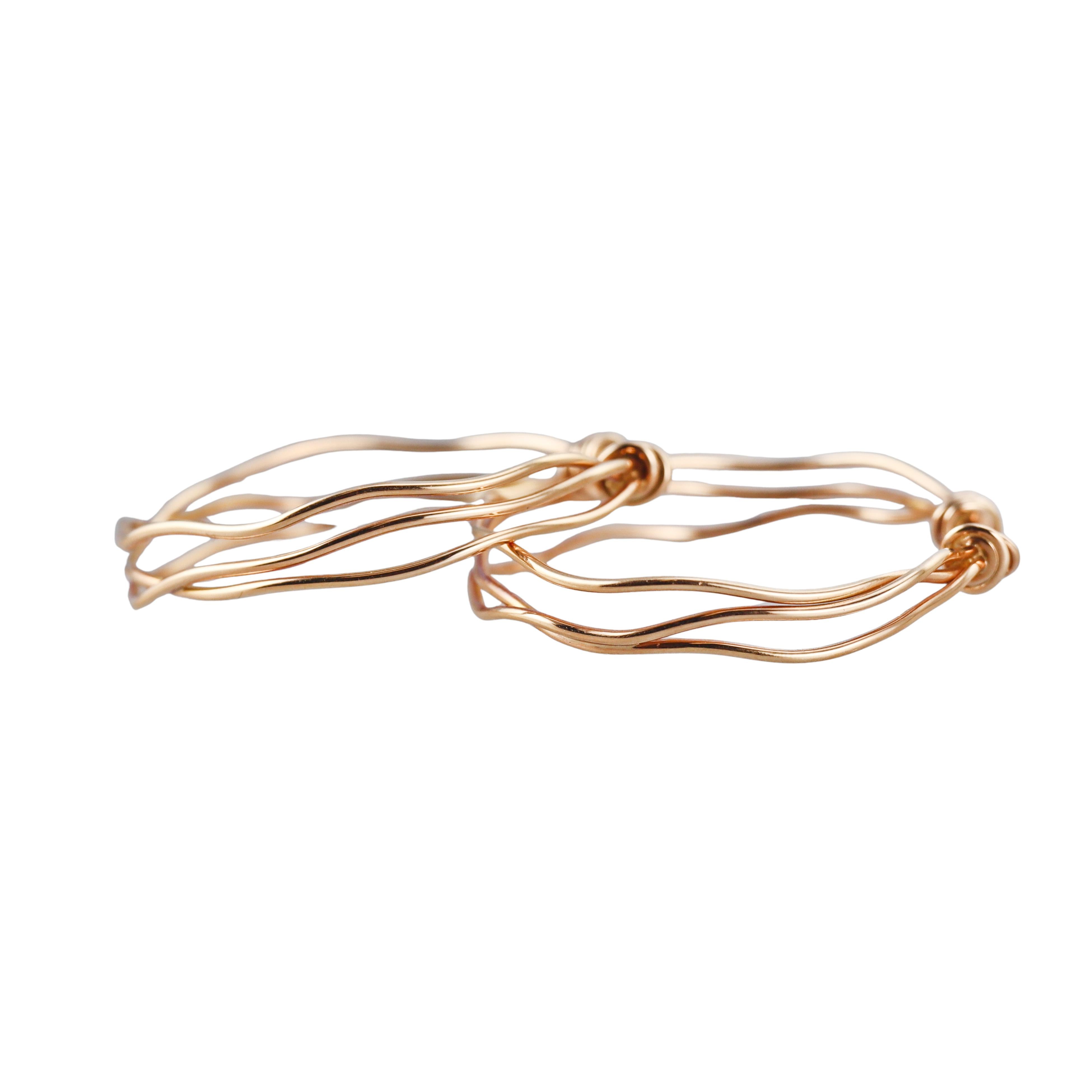 Mattioli Tibet Rose Gold Hoop Earrings