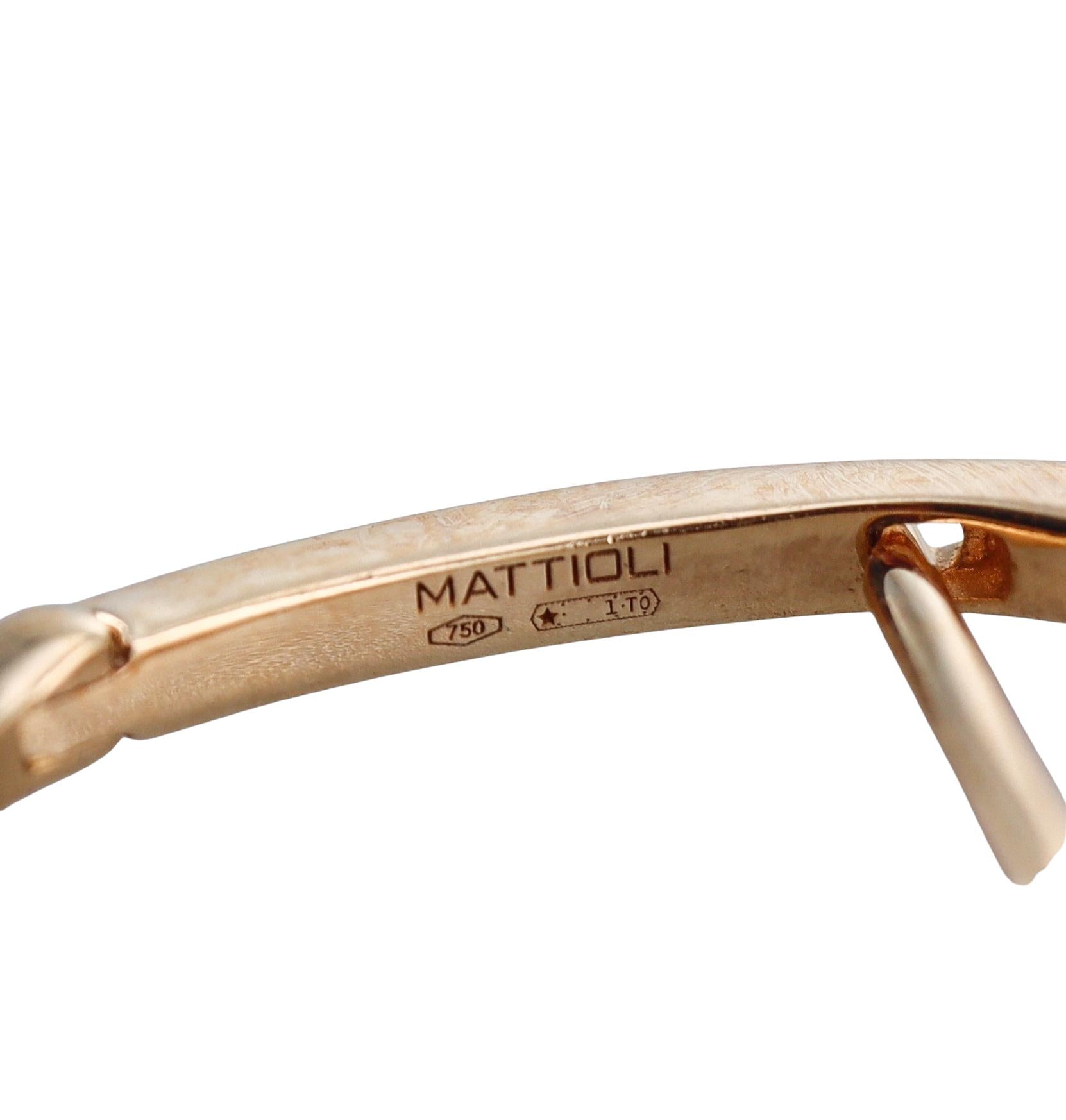 Mattioli Puzzle Diamond White Black Ceramic Interchangeable Small Earrings