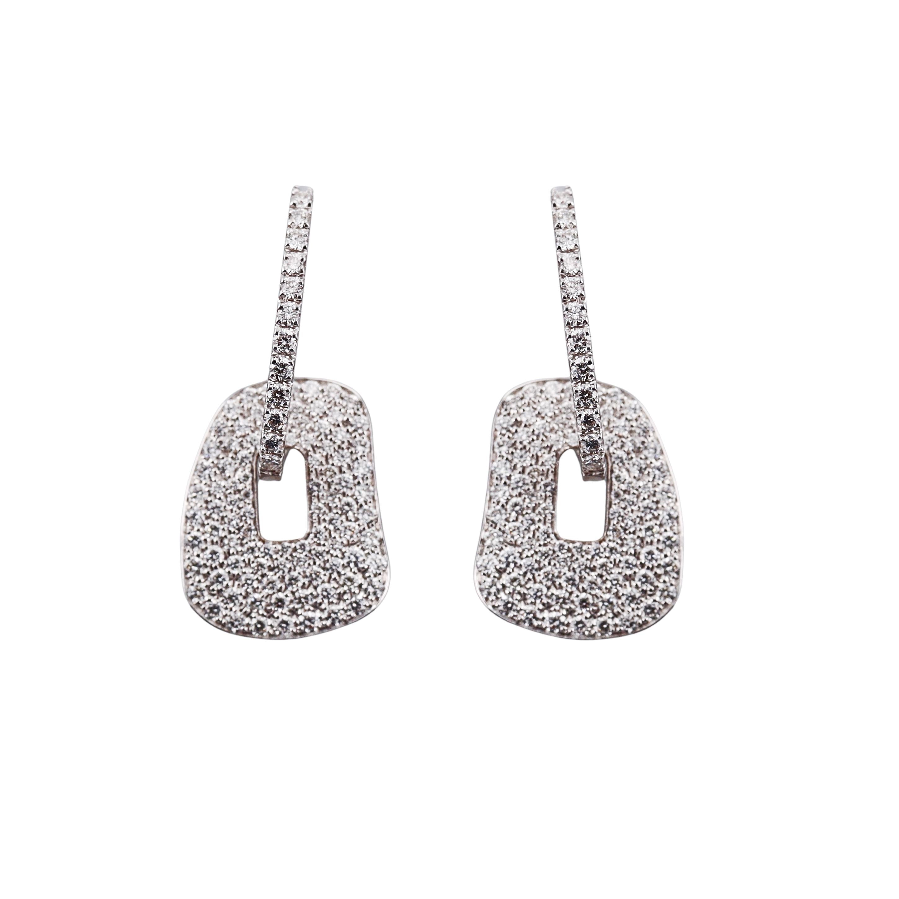 Mattioli Puzzle Diamond Gold Small Earrings