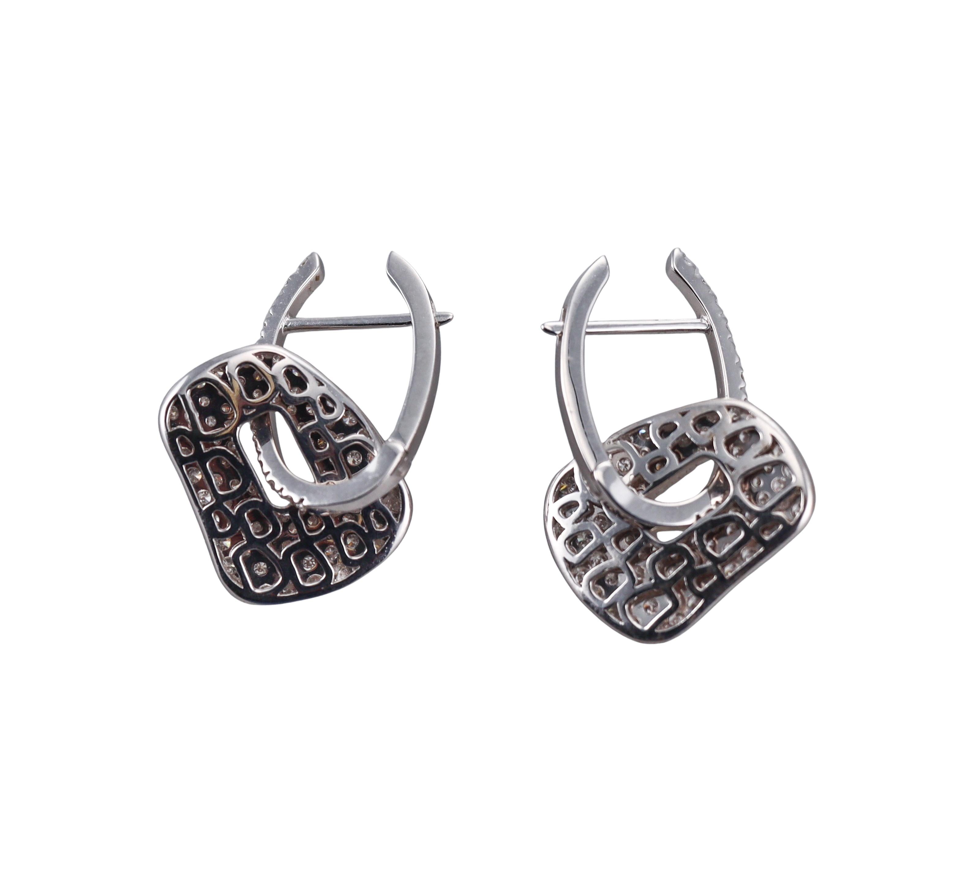 Mattioli Puzzle Diamond Gold Small Earrings