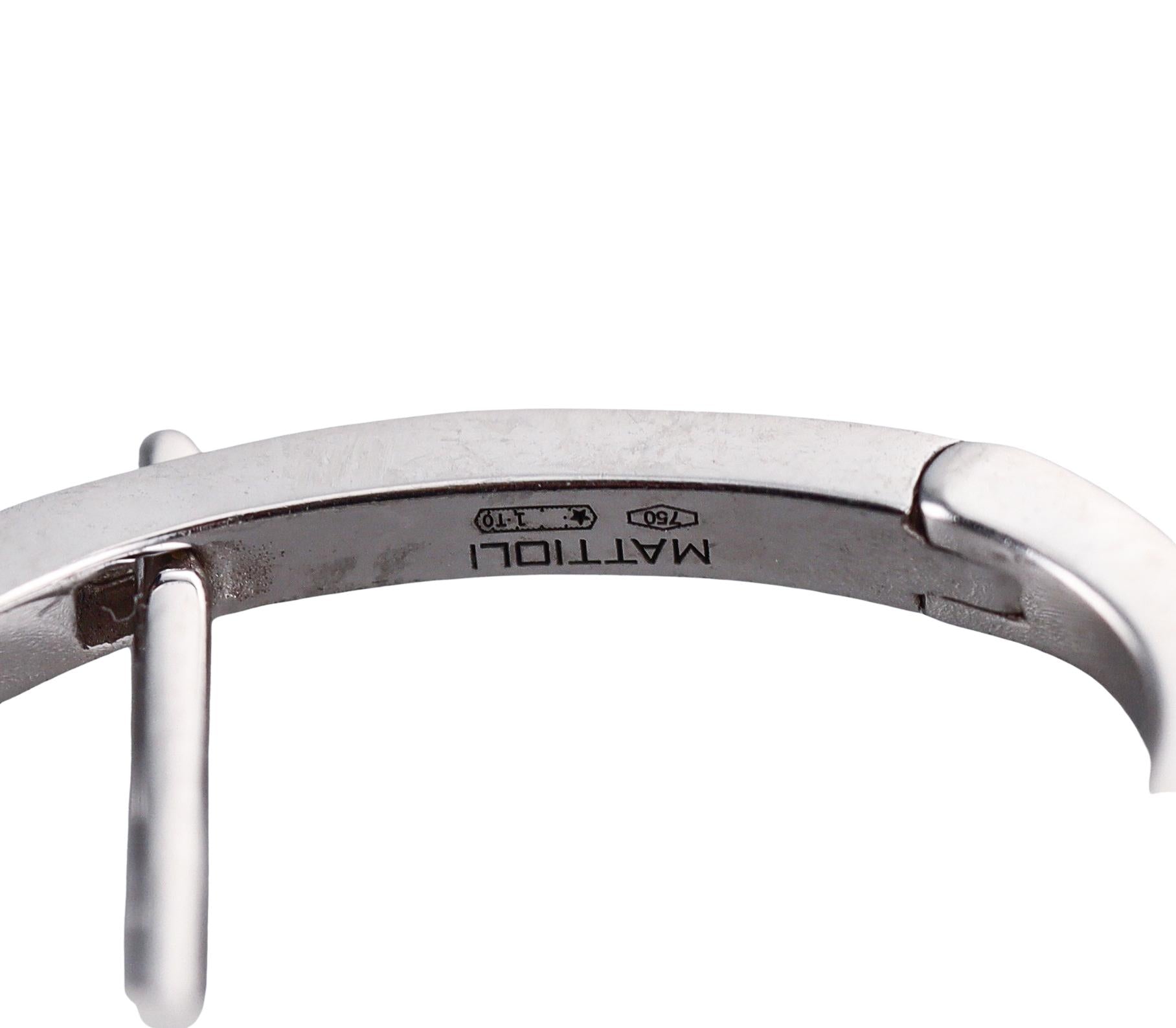 Mattioli Puzzle Diamond White Gold Small Earrings