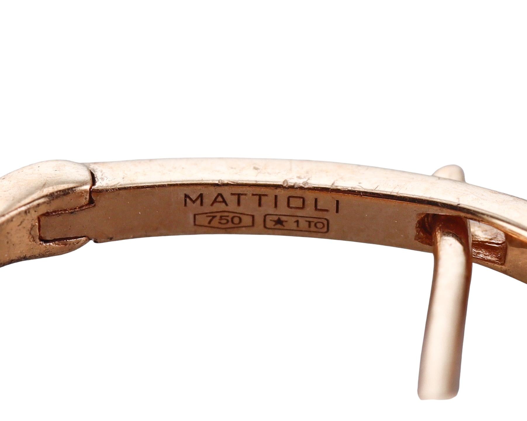 Mattioli Siriana Rose Gold Diamond MOP Interchangeable Earrings