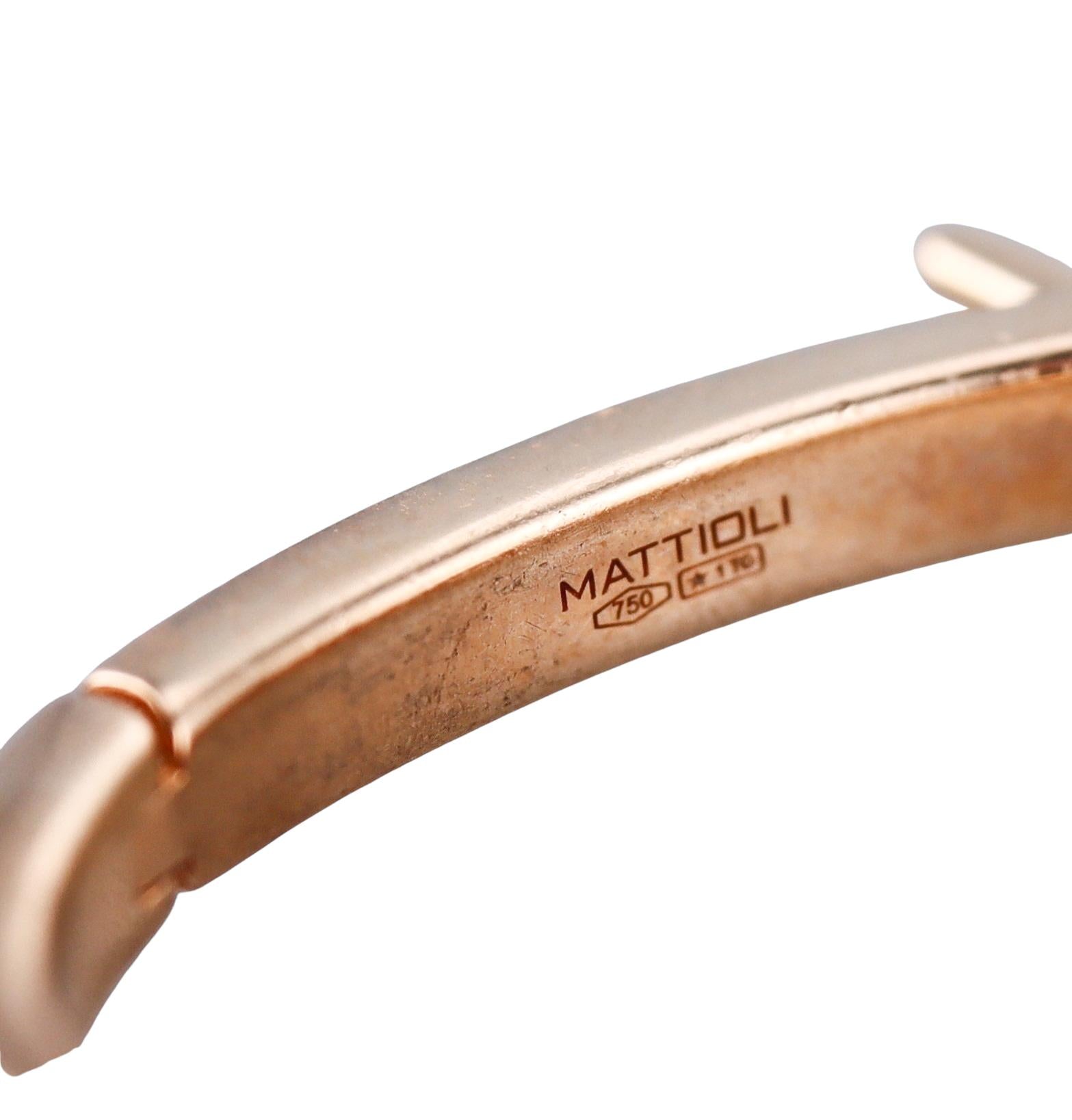 Mattioli Puzzle Rose Gold Medium Earrings