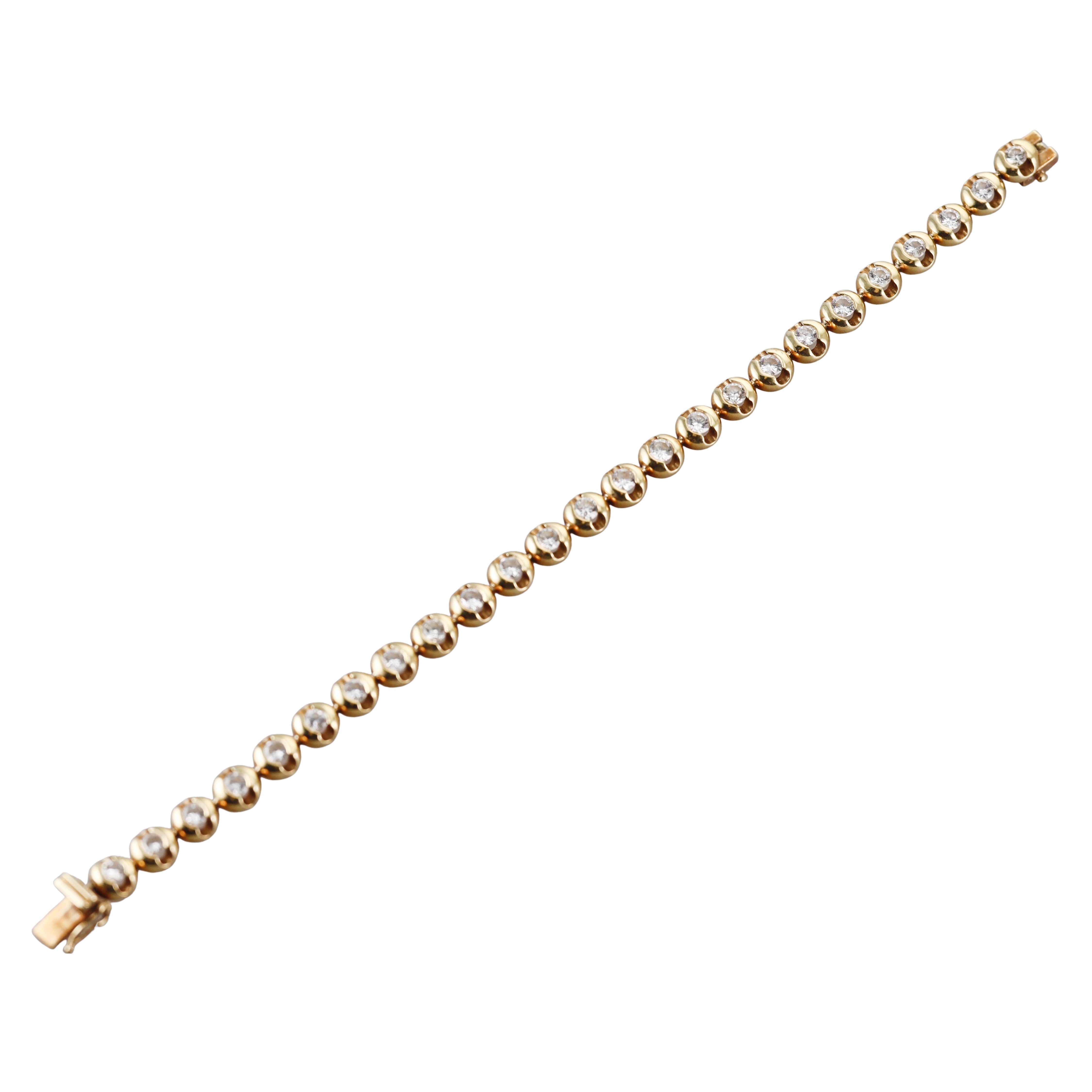 Gold 4.25ctw Diamond Tennis Bracelet