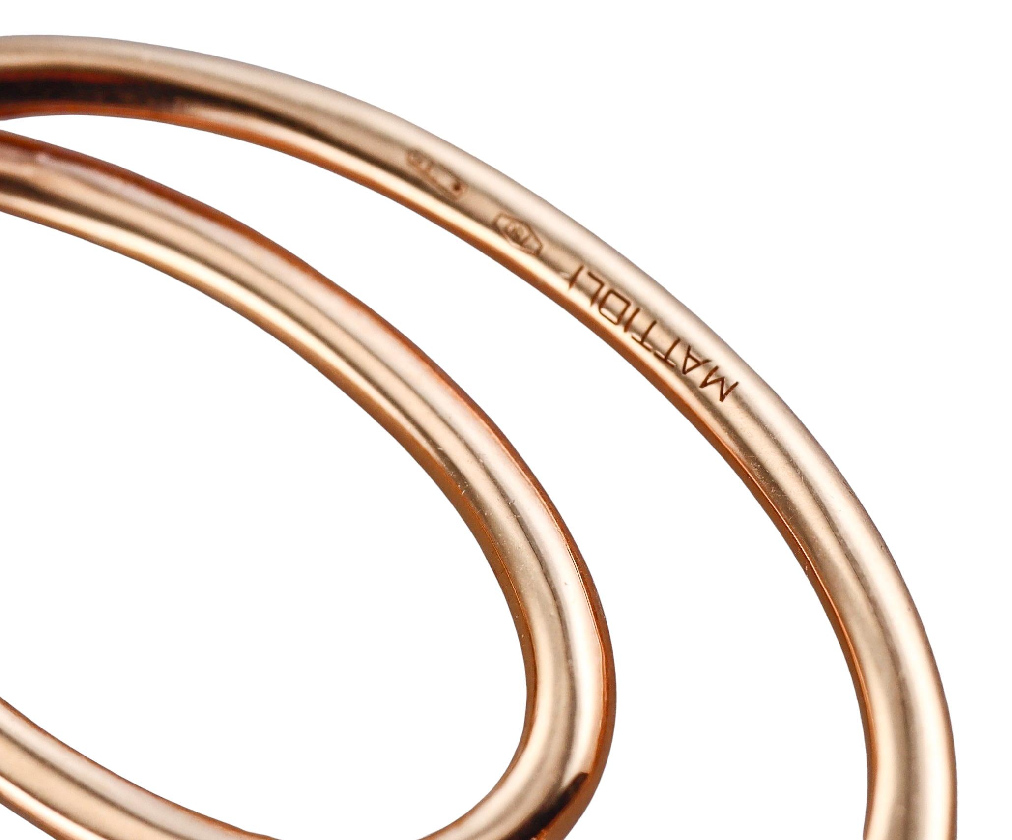 Mattioli Chips Diamond Gold Earrings