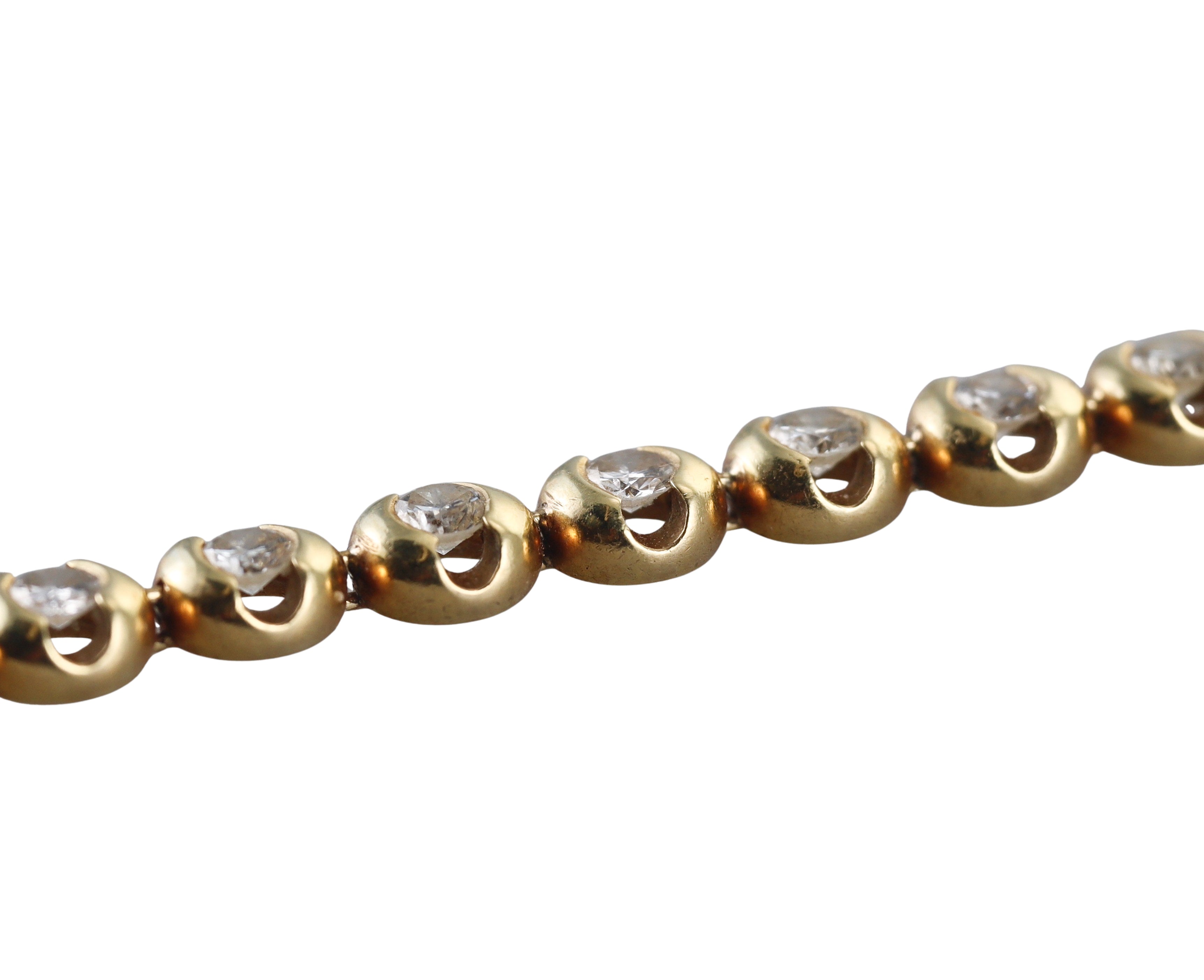 Gold 4.25ctw Diamond Tennis Bracelet