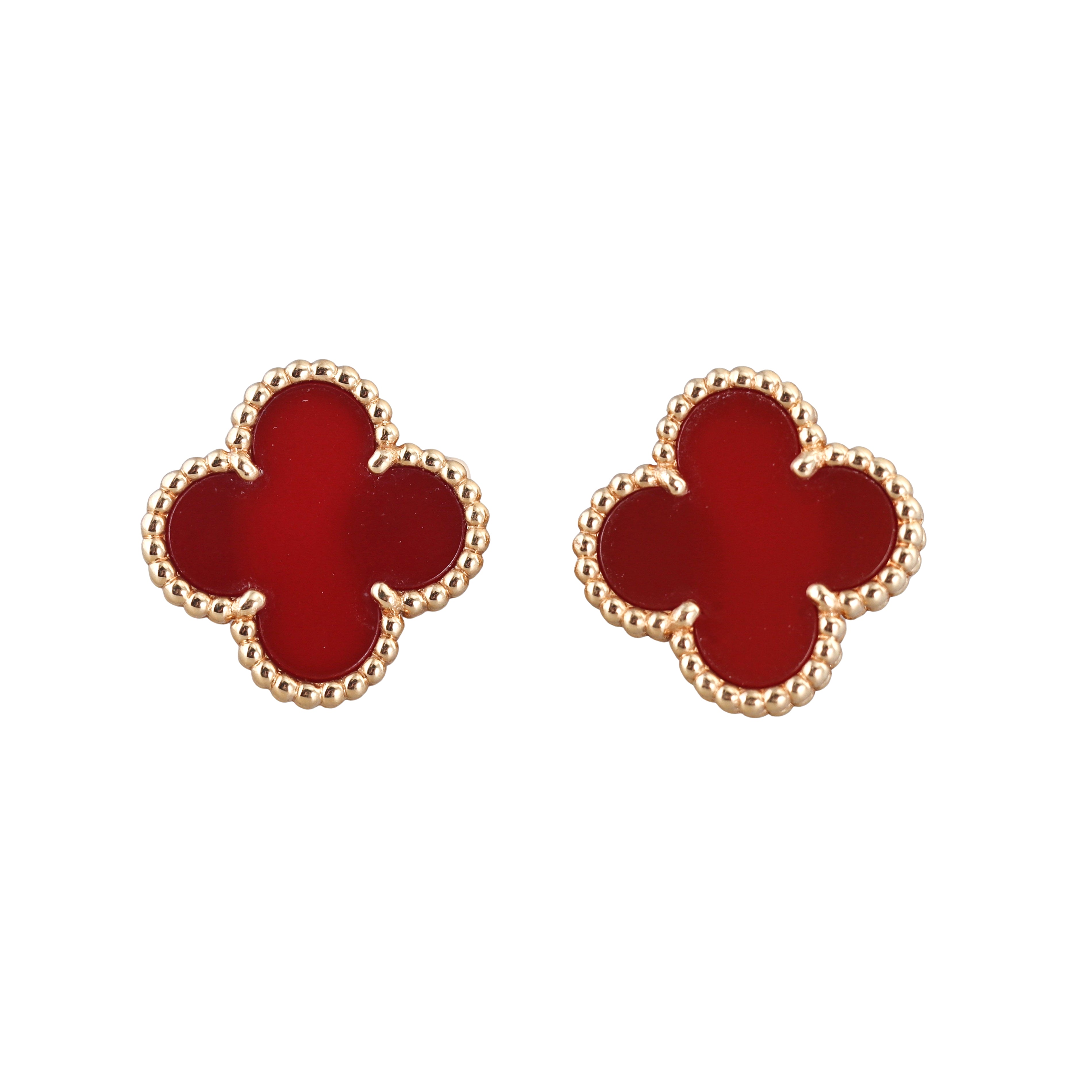 vca carnelian earrings