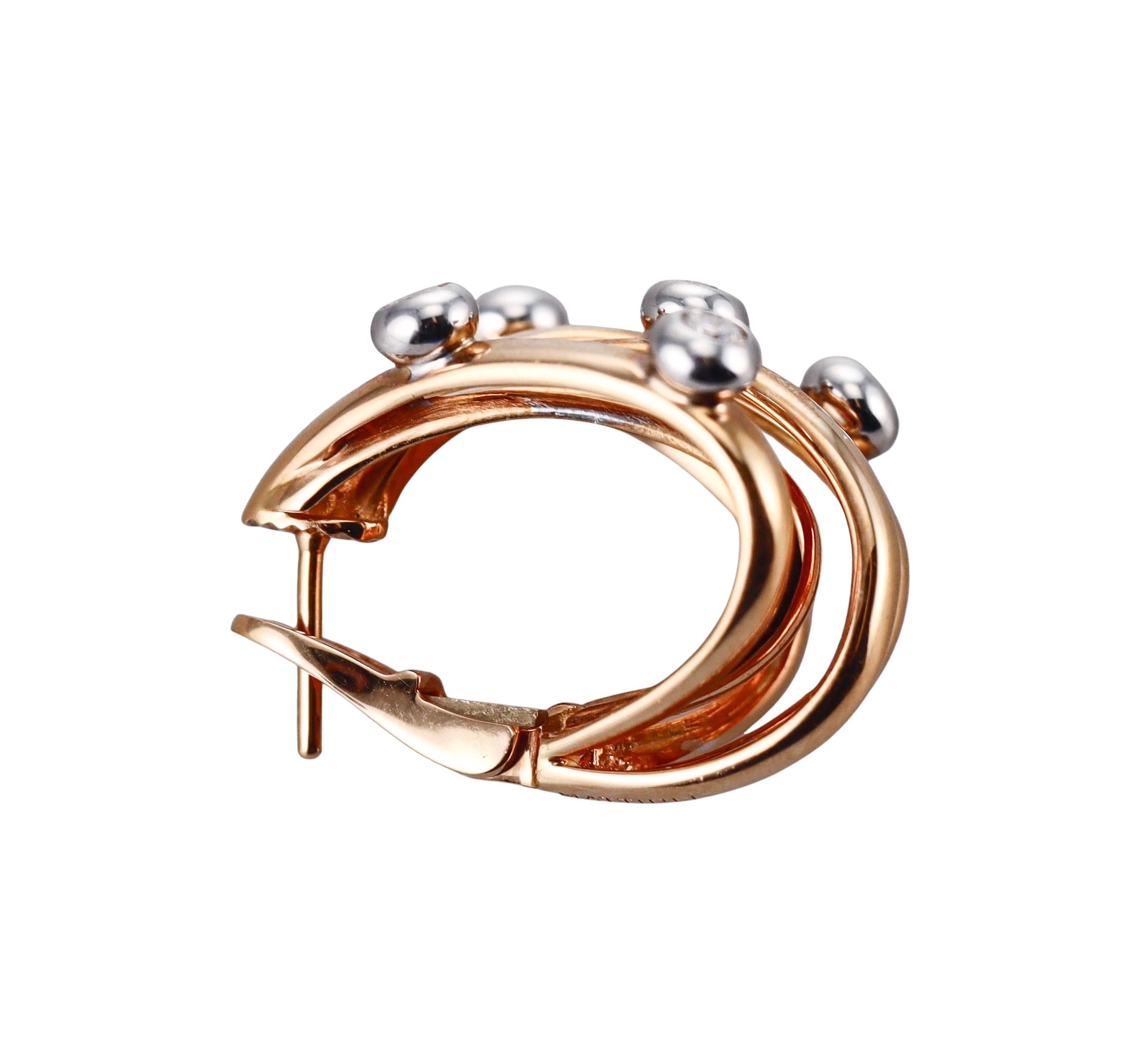 Mattioli Tibet Rose Gold Diamond Earrings