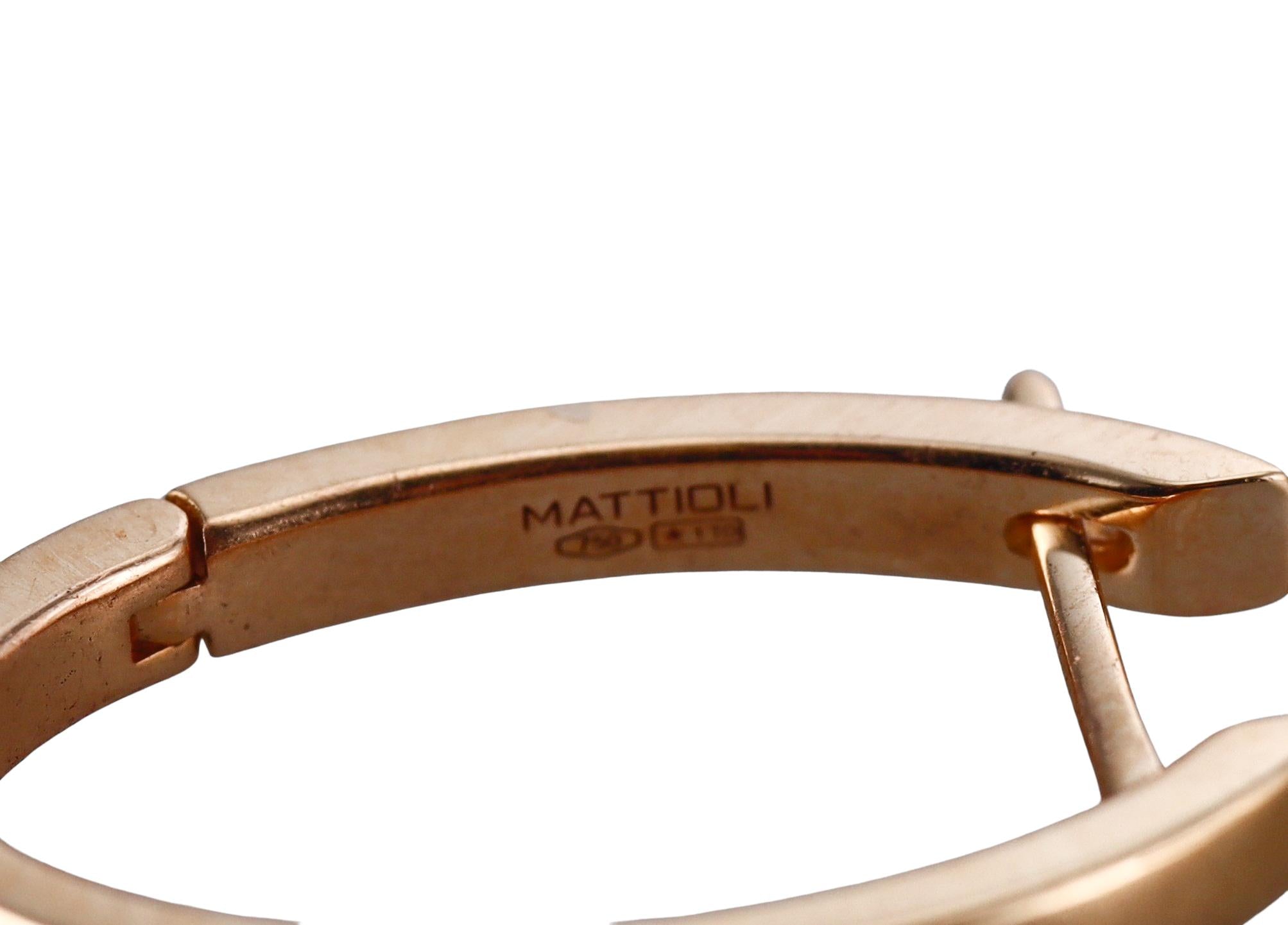 Mattioli Puzzle Rose Gold MOP Large Earrings