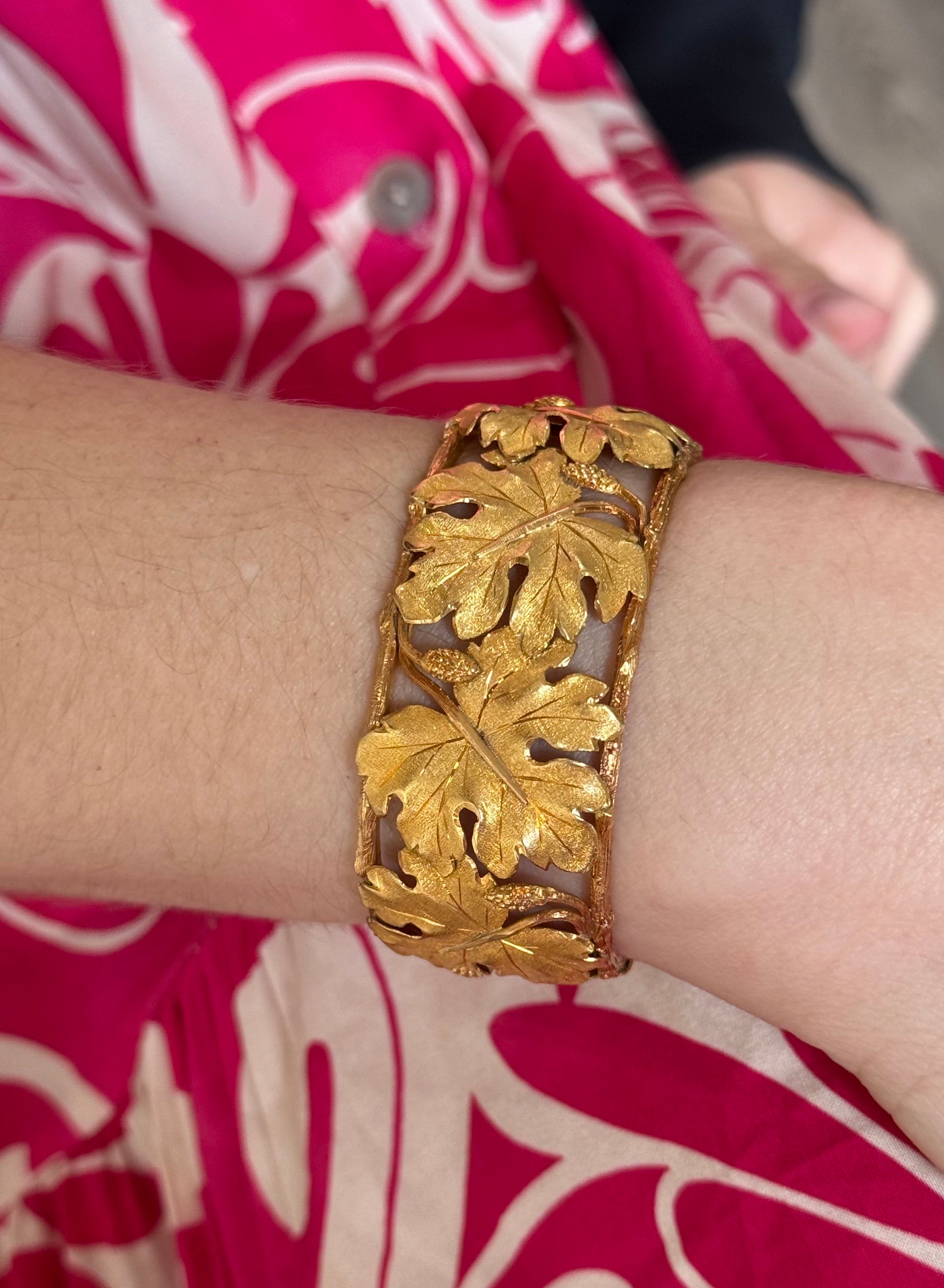 Buccellati Gold Leaf Cuff Bracelet