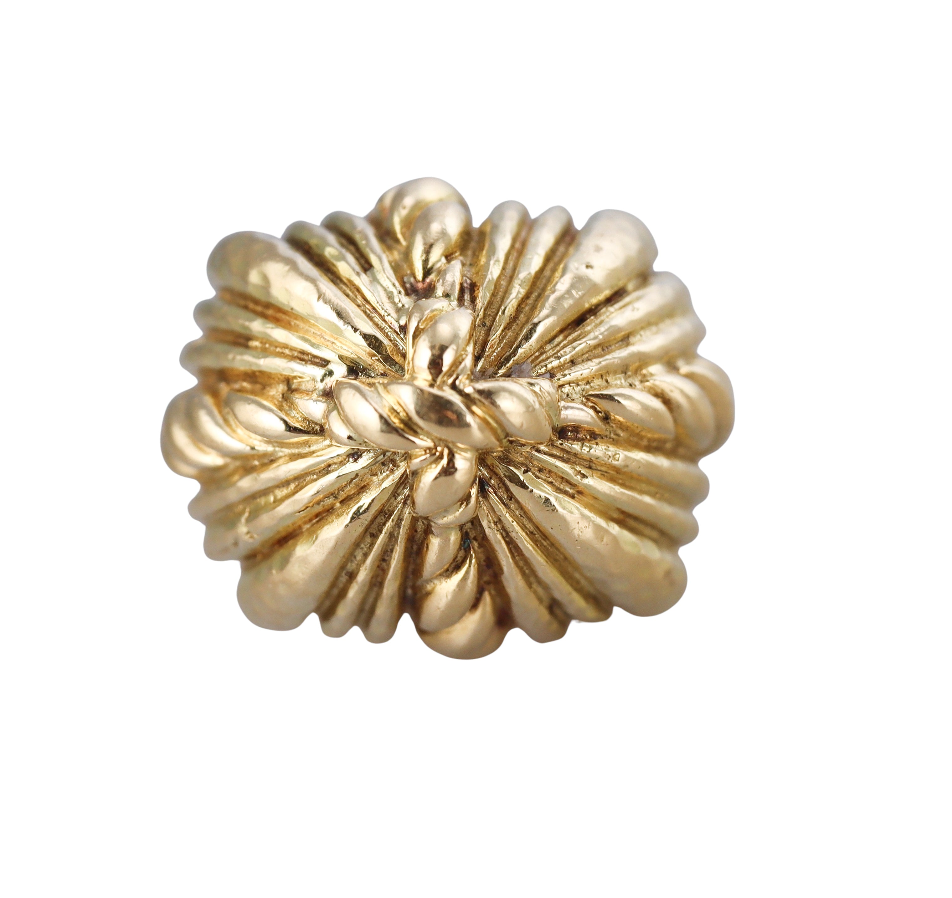 David Webb Yellow Gold Dome Ring