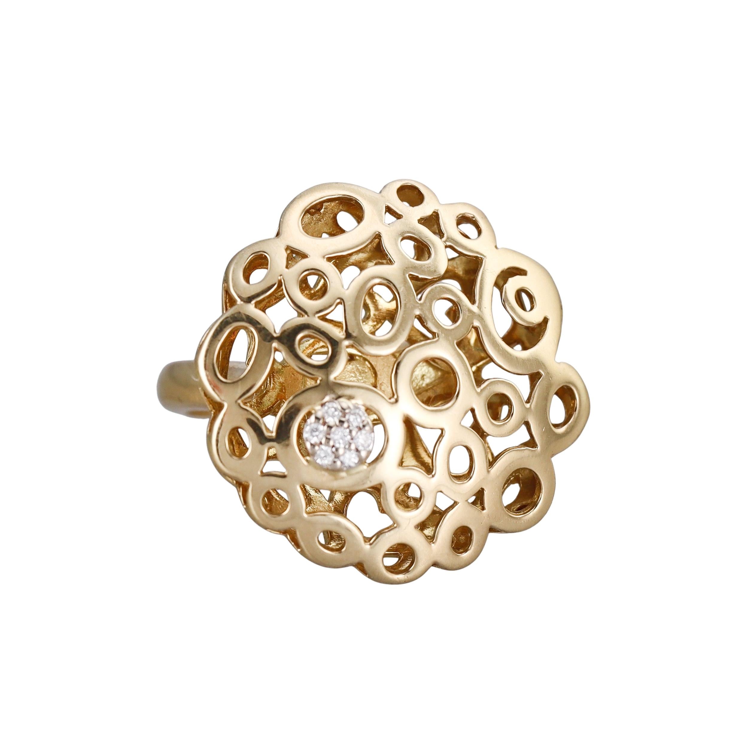 Roberto Coin Mauresque Gold Diamond Ring