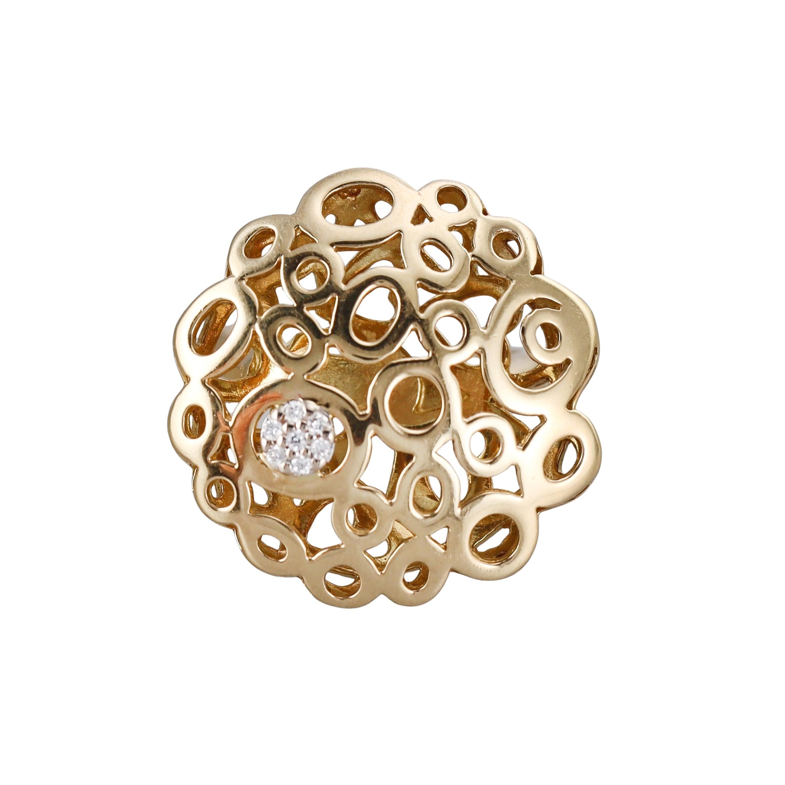 Roberto Coin Mauresque Gold Diamond Ring