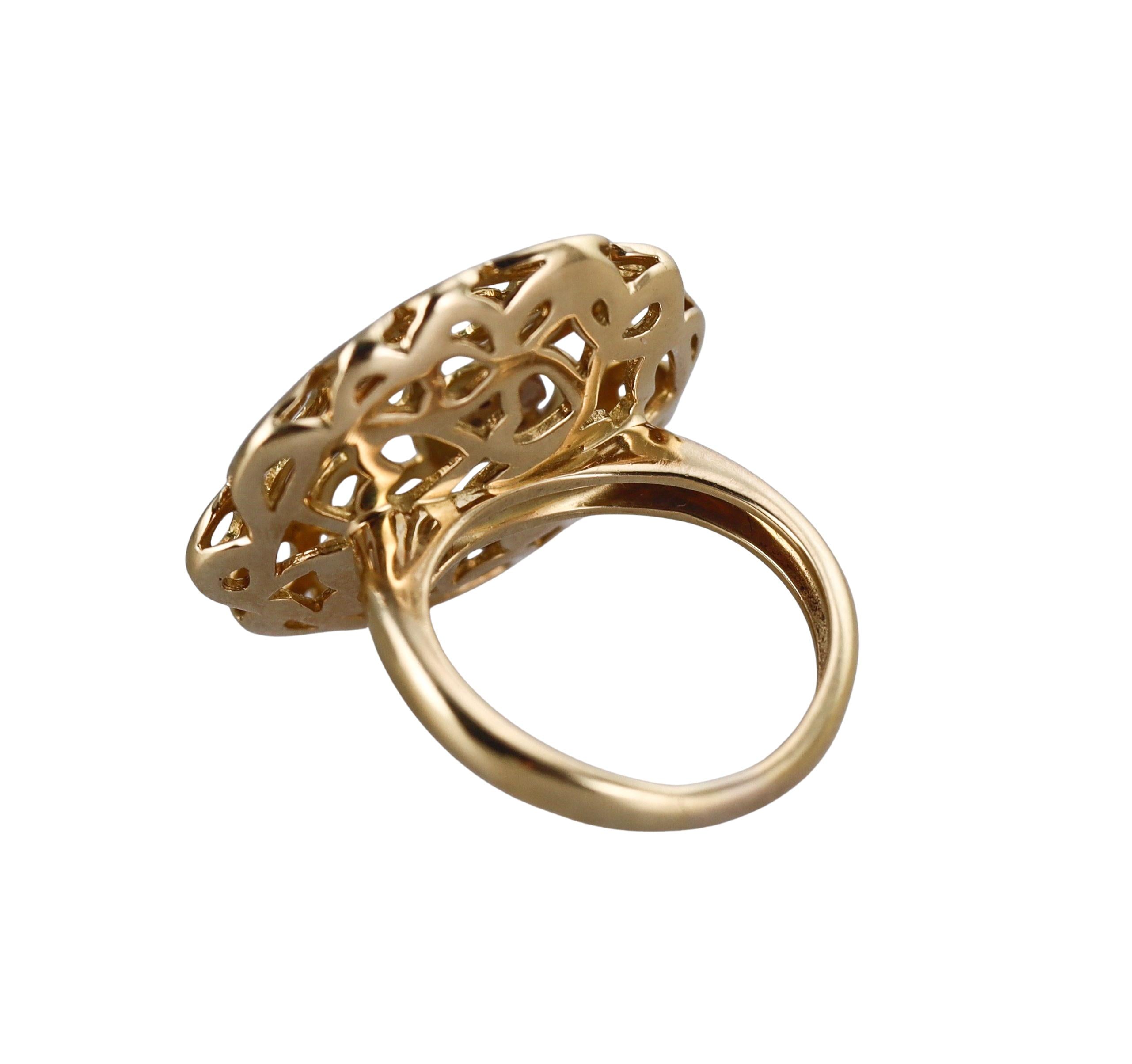 Roberto Coin Mauresque Gold Diamond Ring
