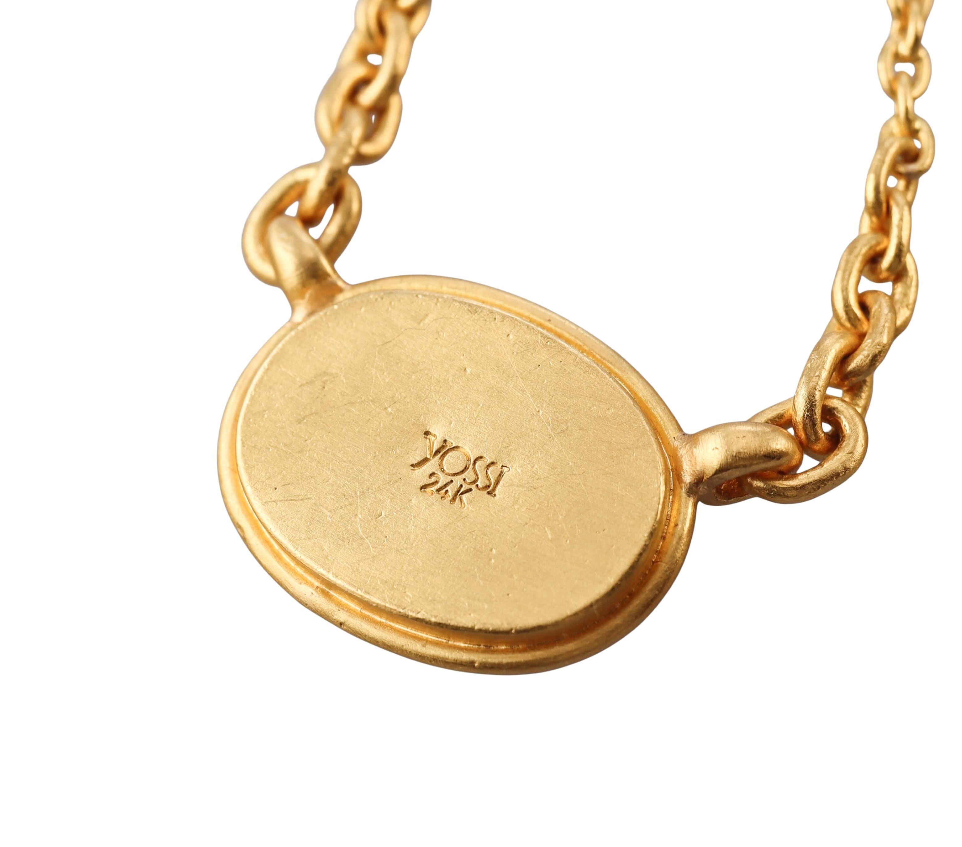 Yossi Harari Mosaic Sara Diamond Gold Necklace