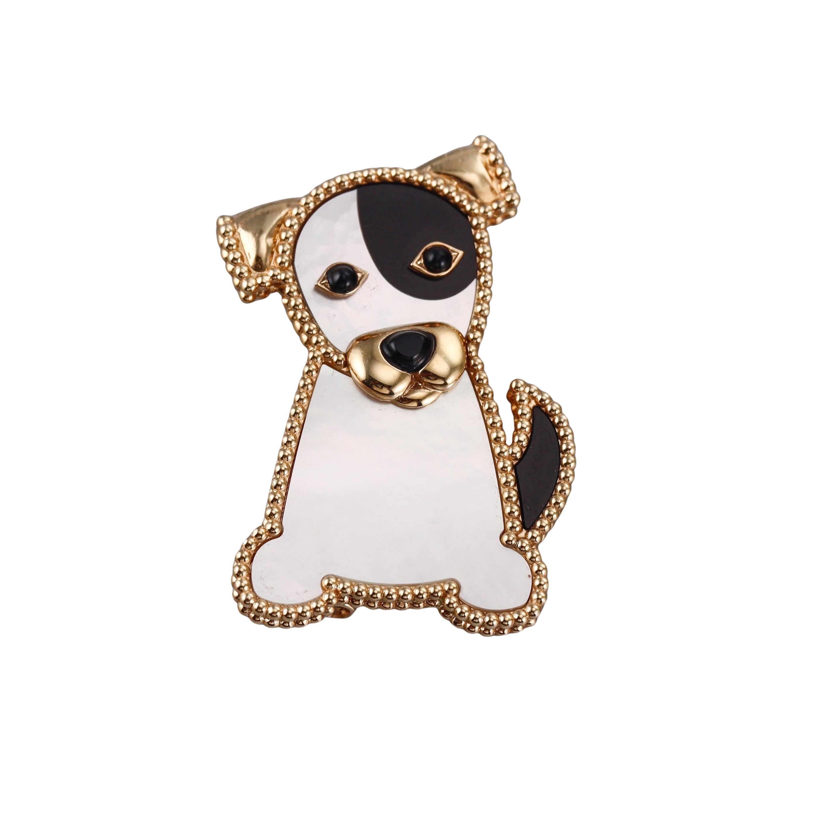 Van Cleef & Arpels Lucky Animals Gold Dog Brooch