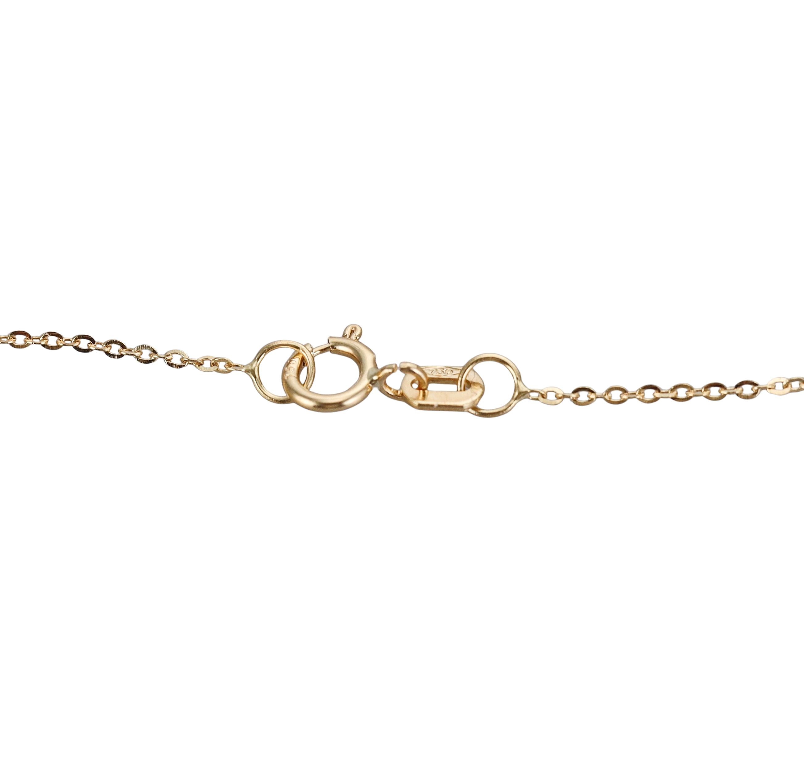 Mastrogioielli Gold Diamond Letter L Charm Necklace