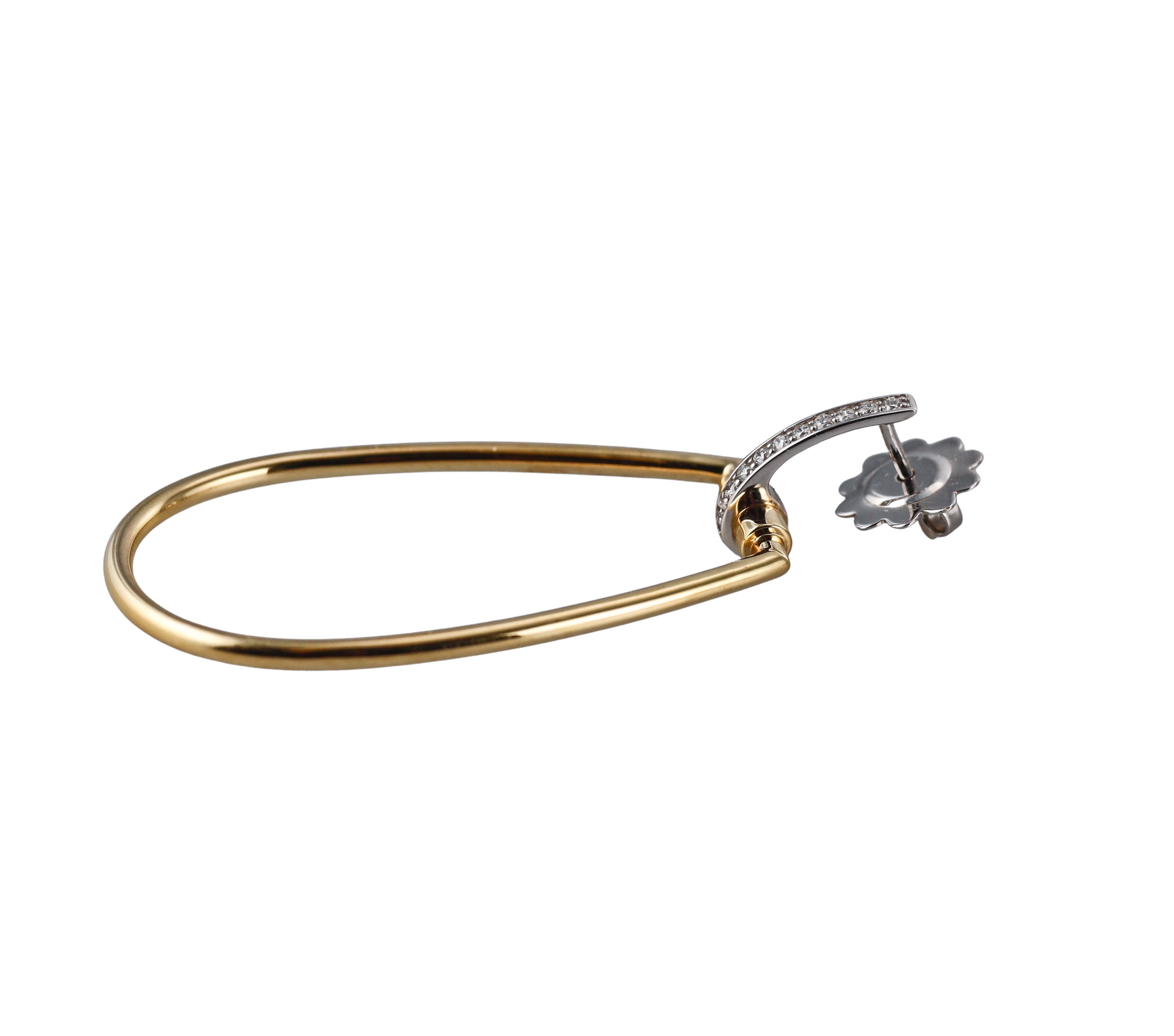 Roberto Coin Classic Parisienne Gold Diamond Earrings