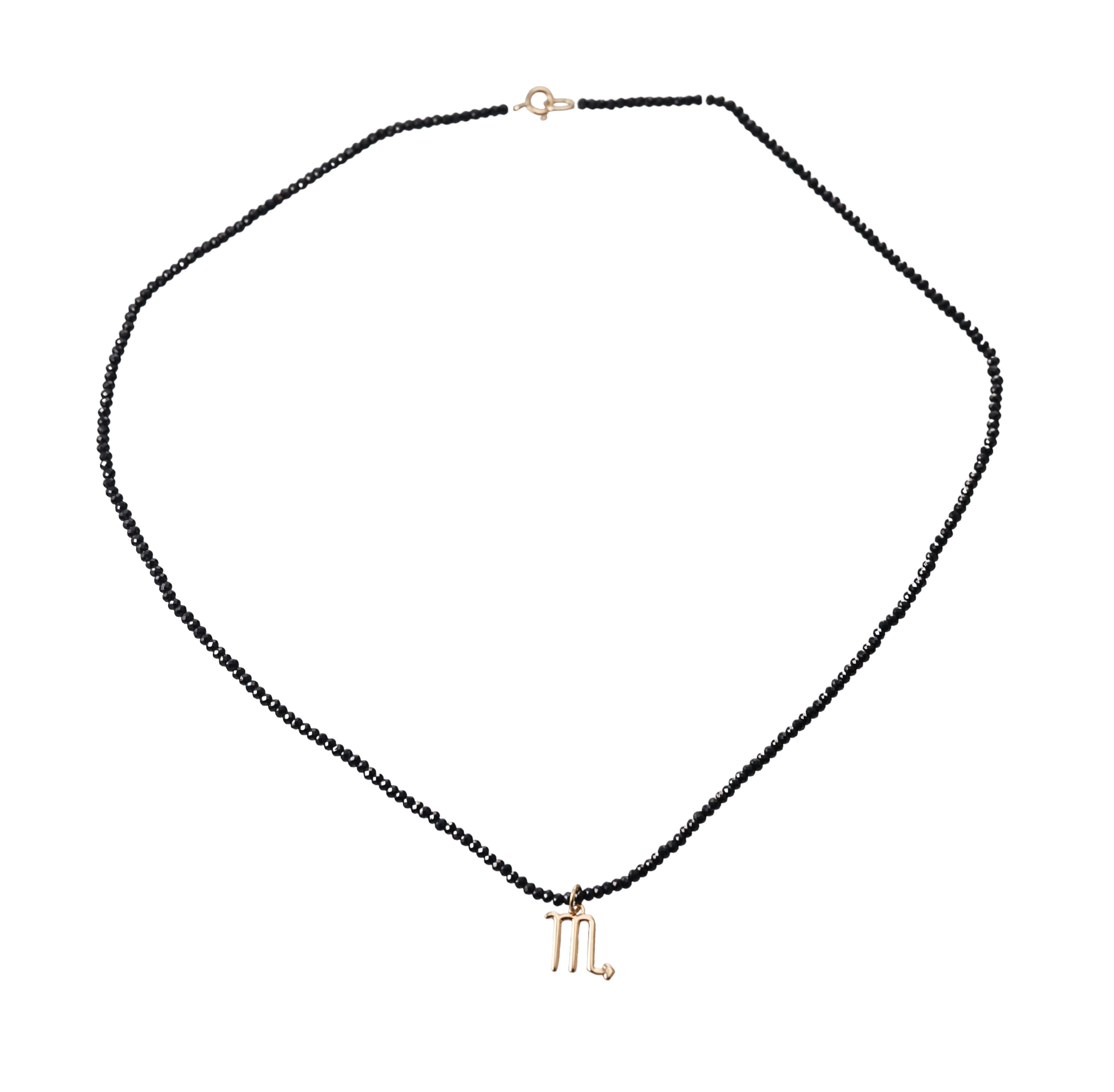 Mastrogioielli Gold Spinel Zodiac Scorpio Charm Necklace